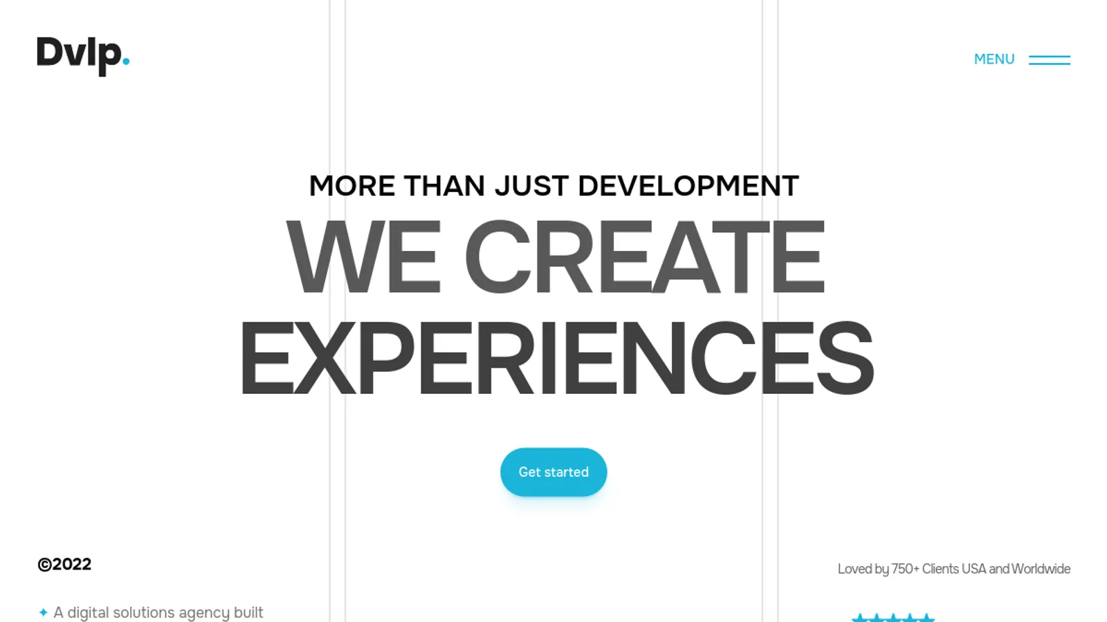 Screenshot of the Dvlp.Studio homepage