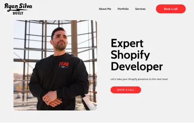 Screenshot of the Ryan Silva homepage