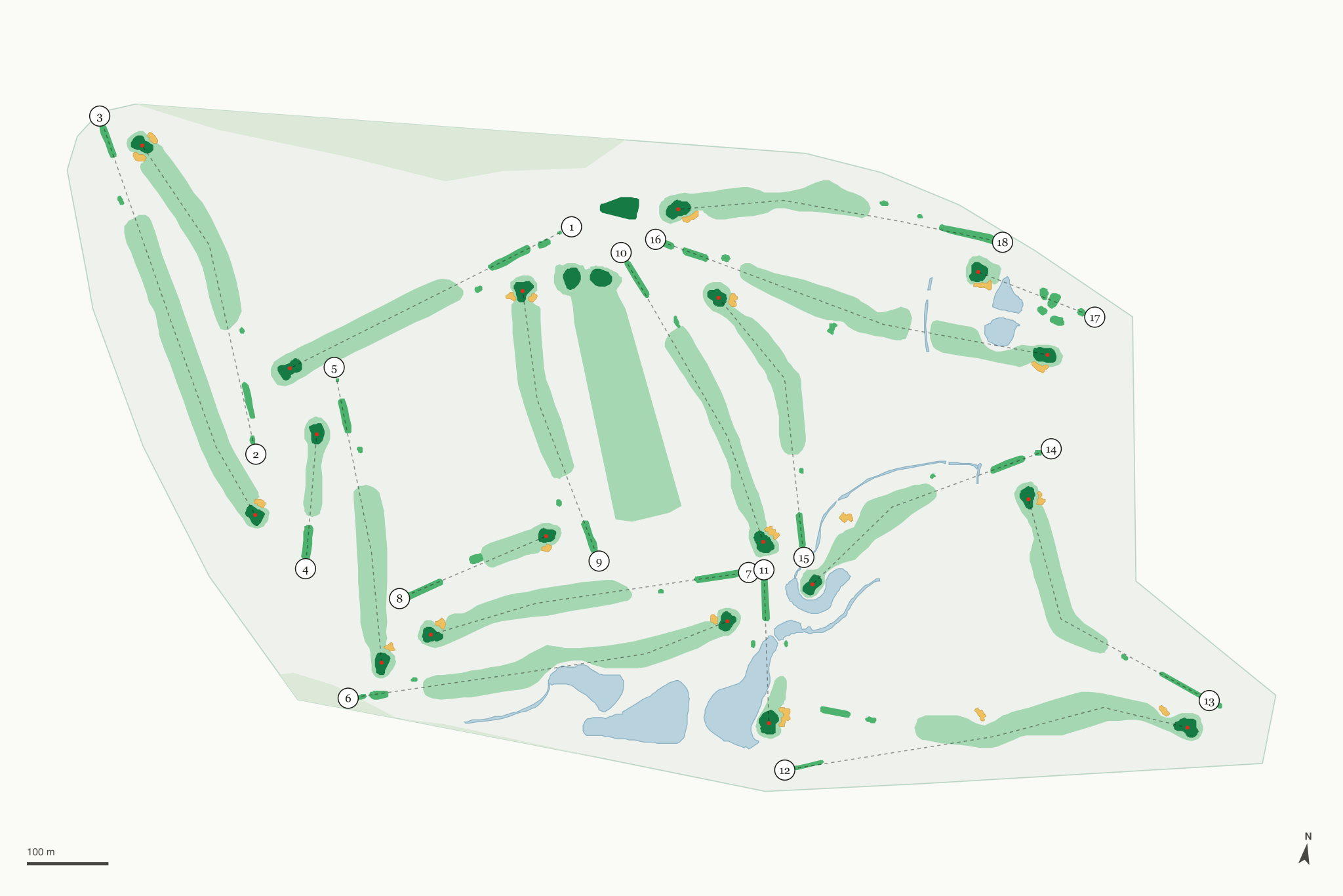 Map of Tokatee Golf Club