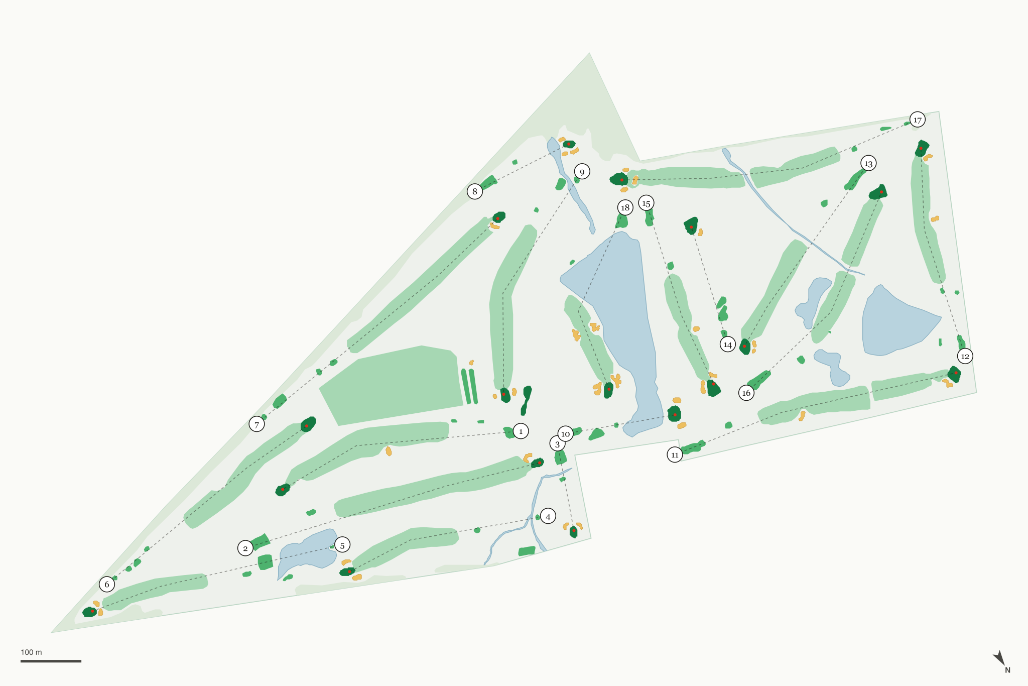 Map of Jaycee Golf Course