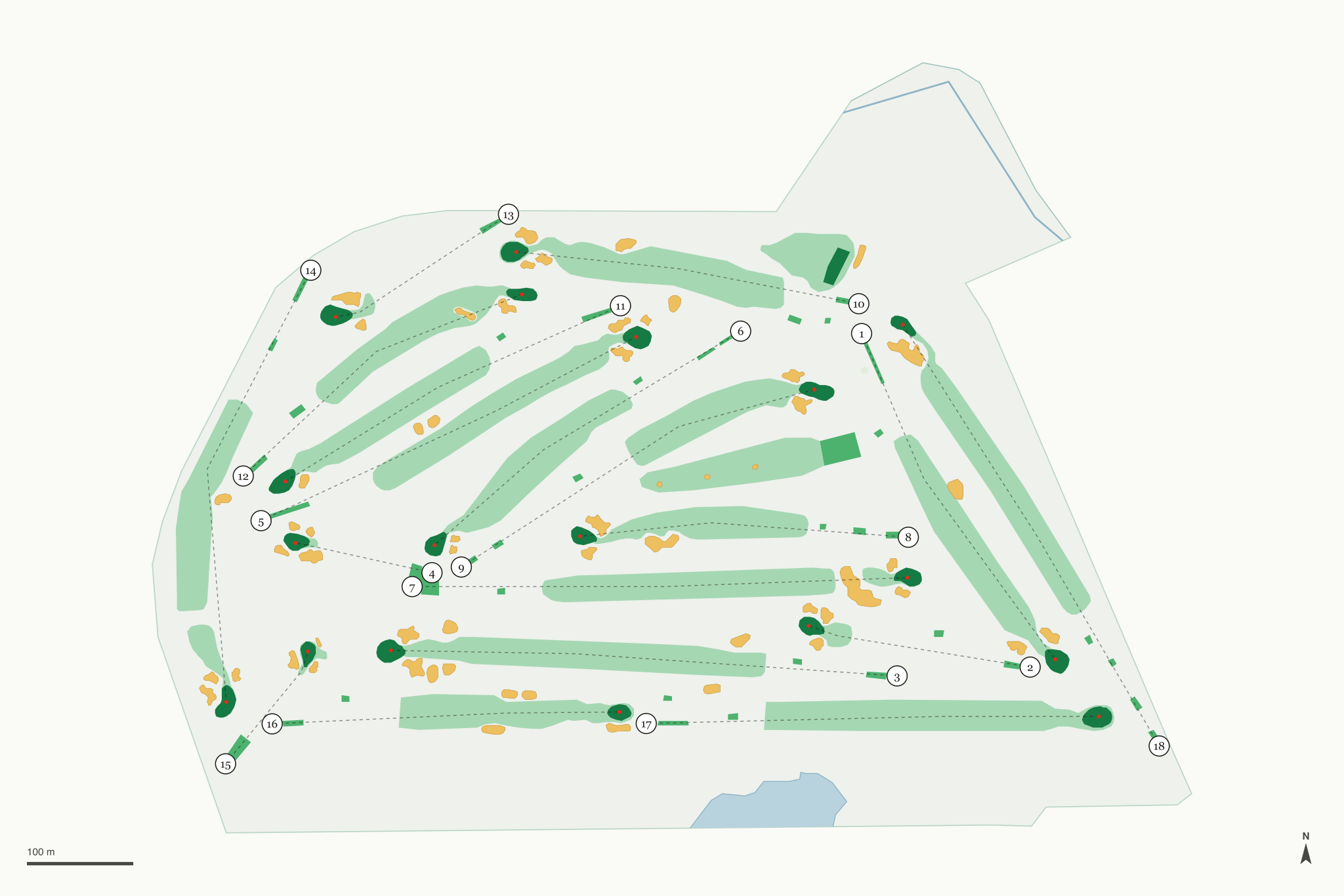 Map of Gull Lake Country Club