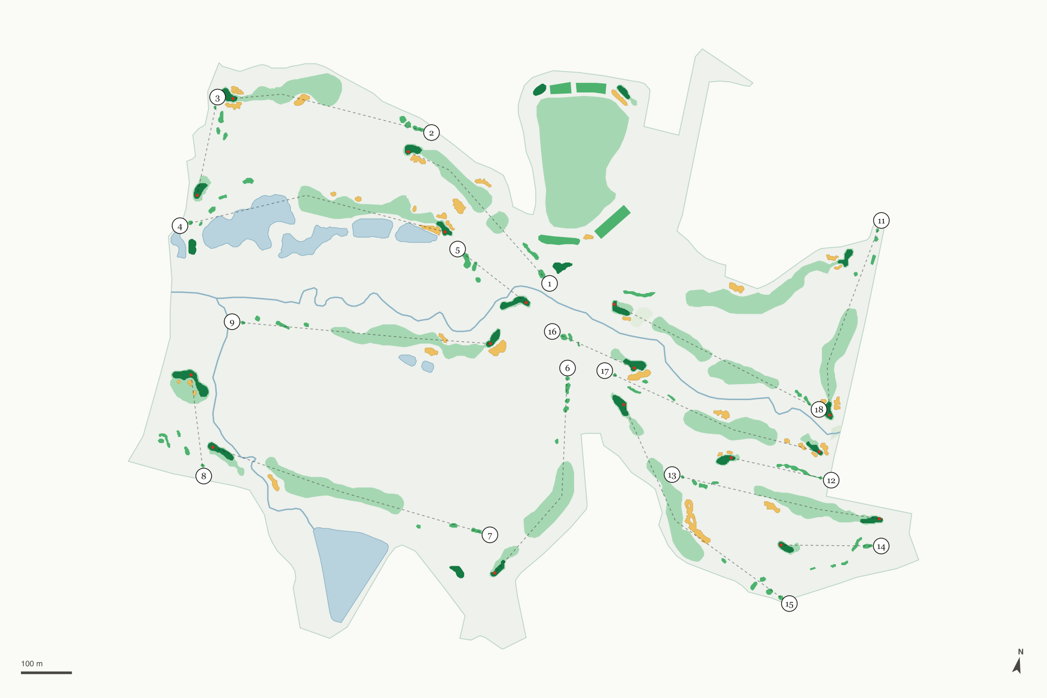 Map of Chardonnay Golf Club