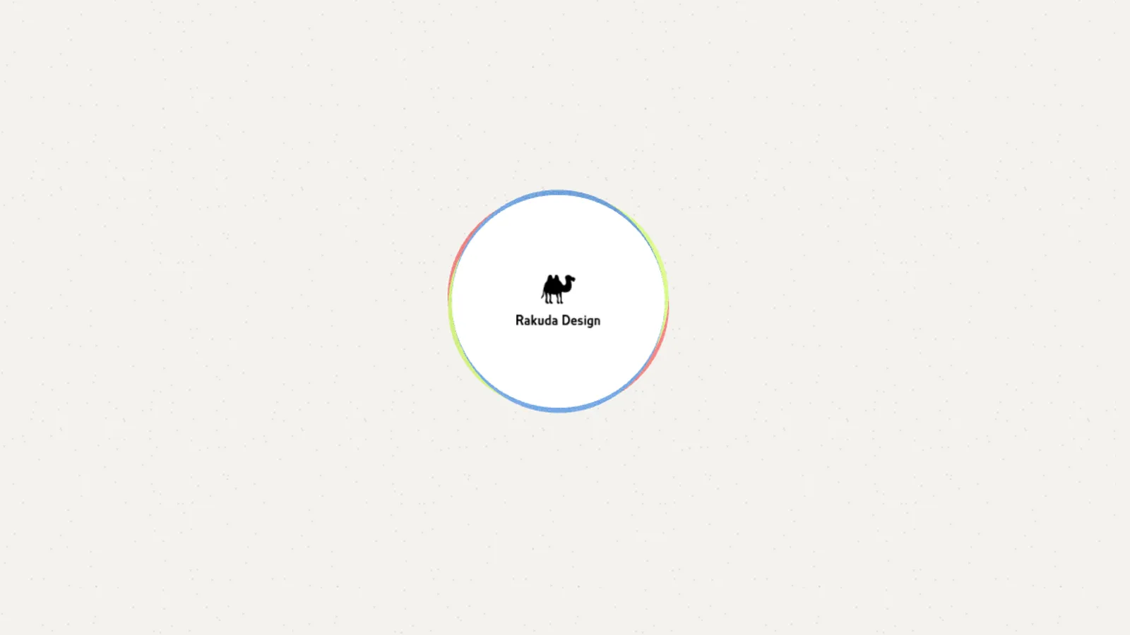 Screenshot of the Rakuda Design homepage