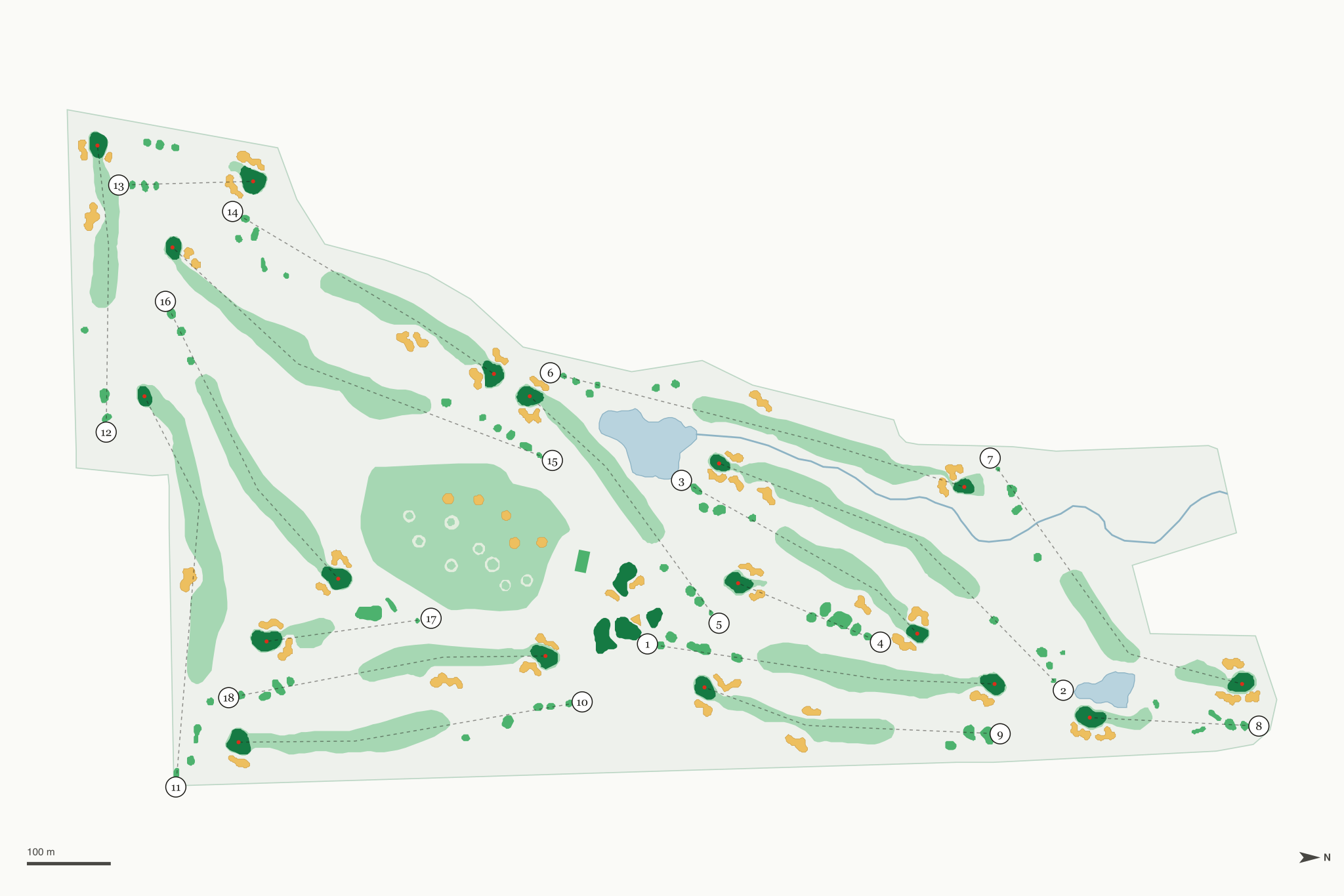 Map of PrairieView Golf Club