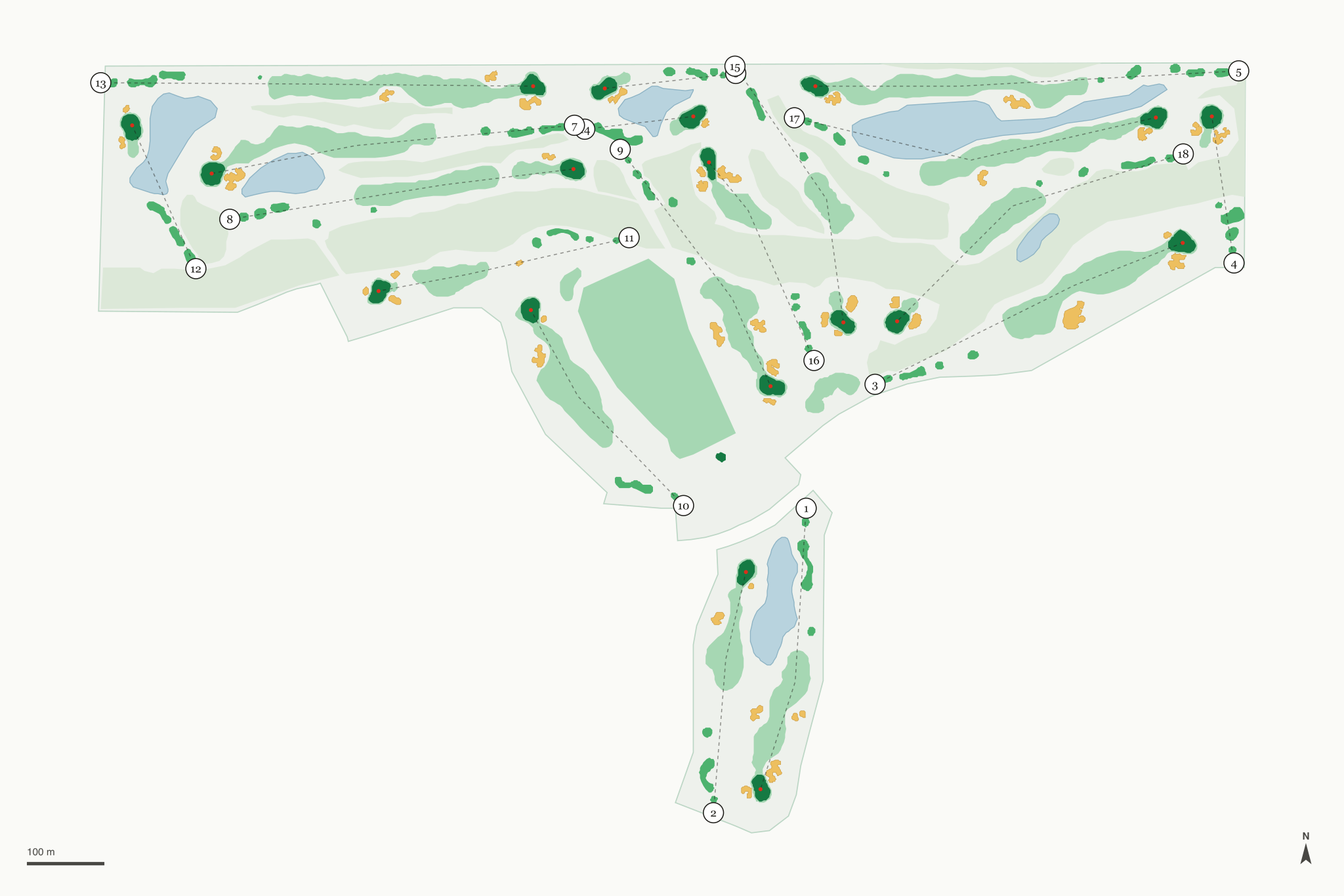 Map of Wildhorse Golf Club