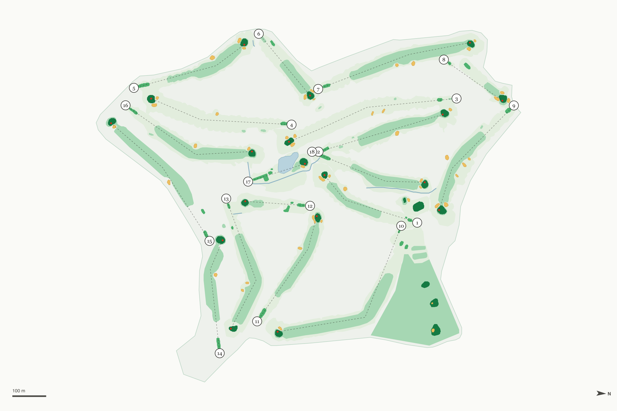 Map of Muroc Lake Golf Course