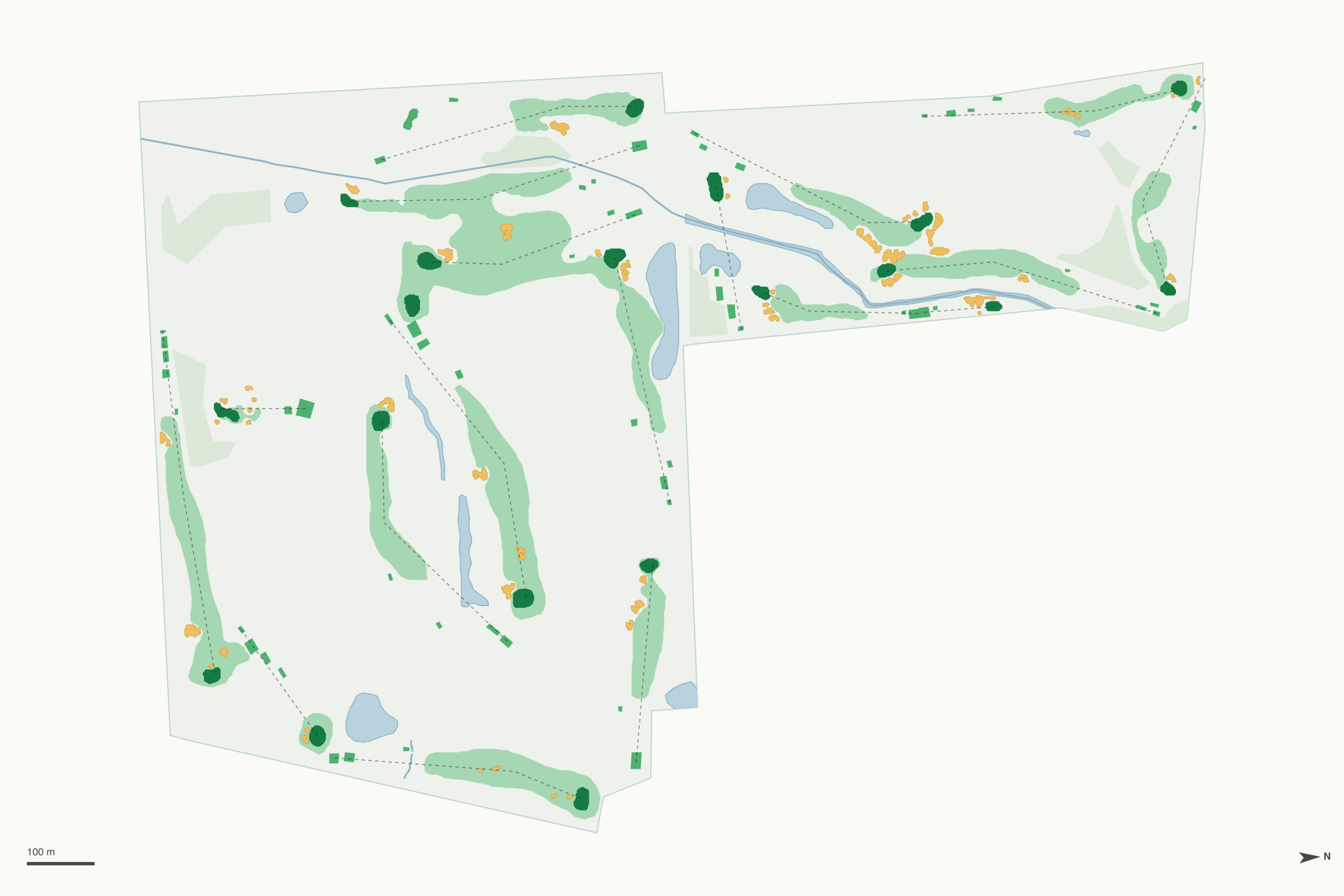 Map of College Fields Golf Club