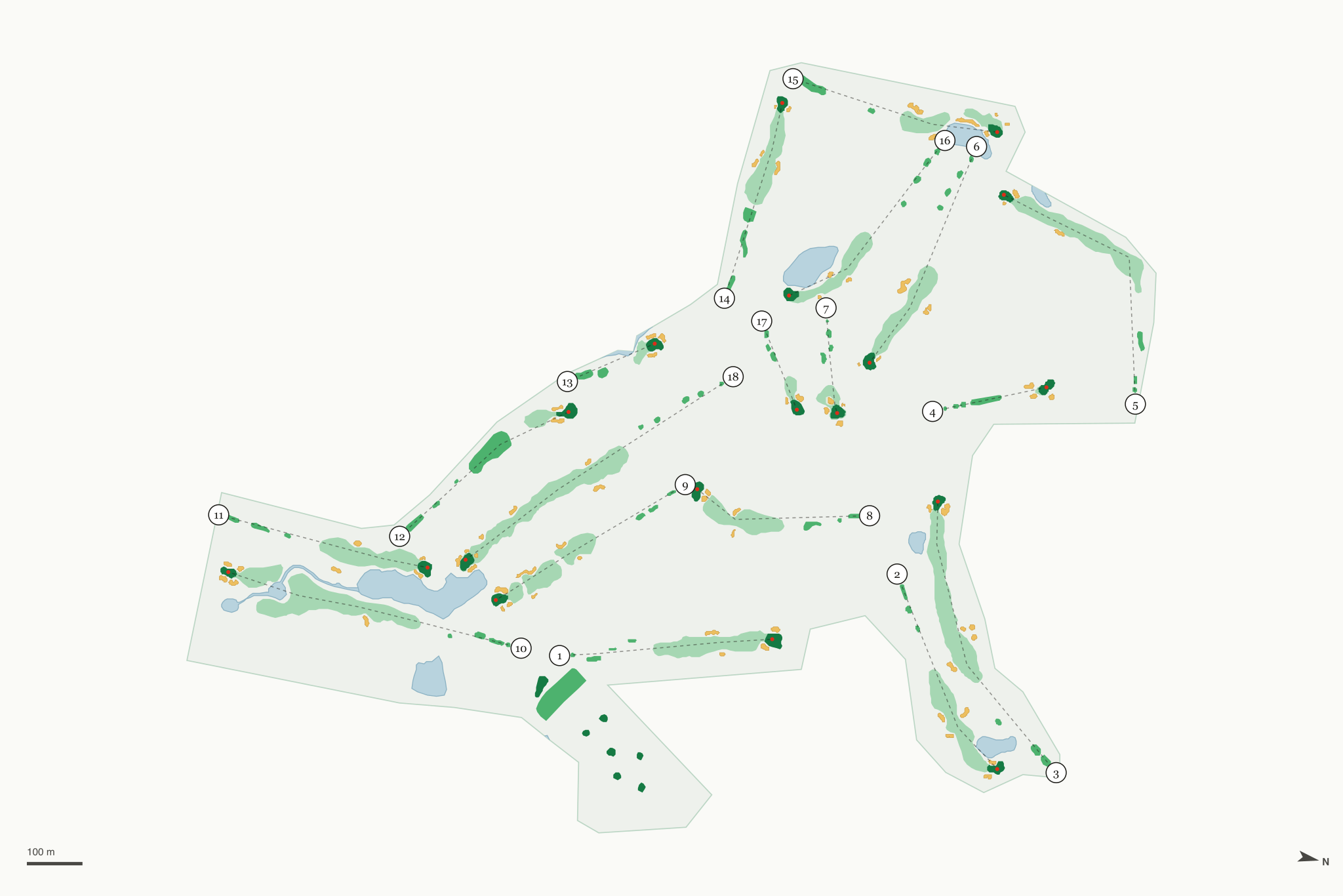 Map of Glendarin Hills Golf Club