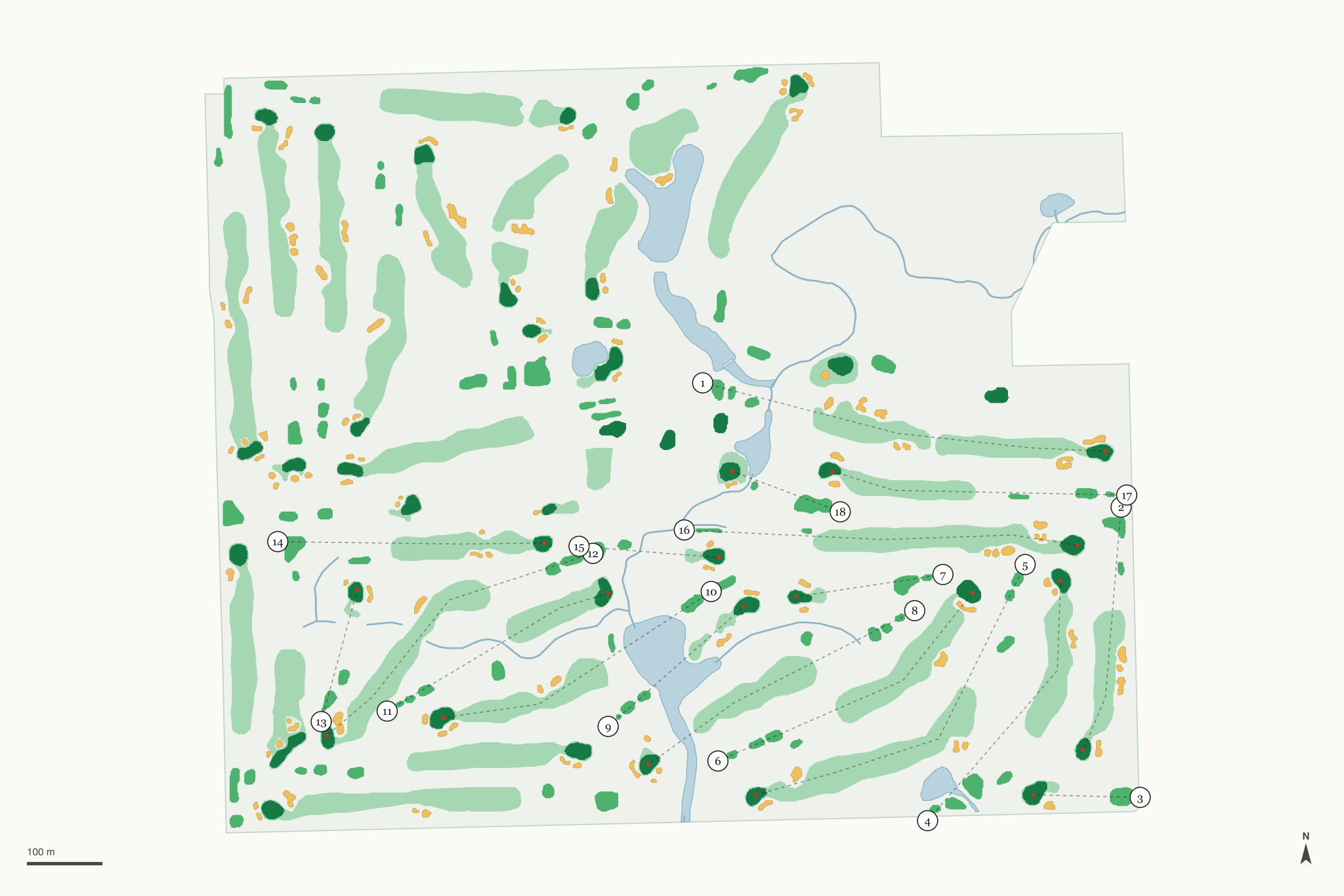 Map of Silver Lake Country Club
