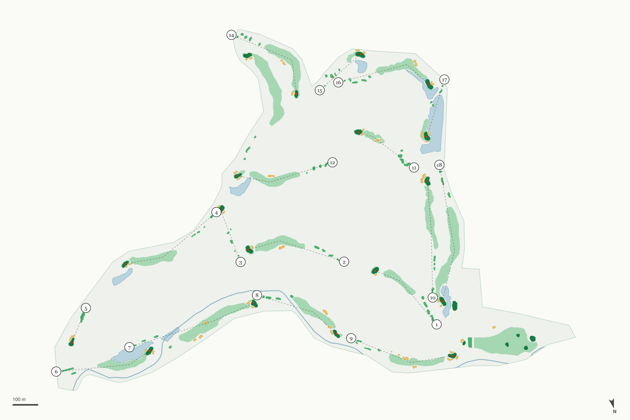 Map of Ledgestone Country Club