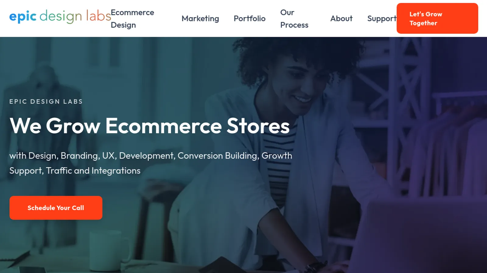 Screenshot of the Epic Design Labs LLC homepage