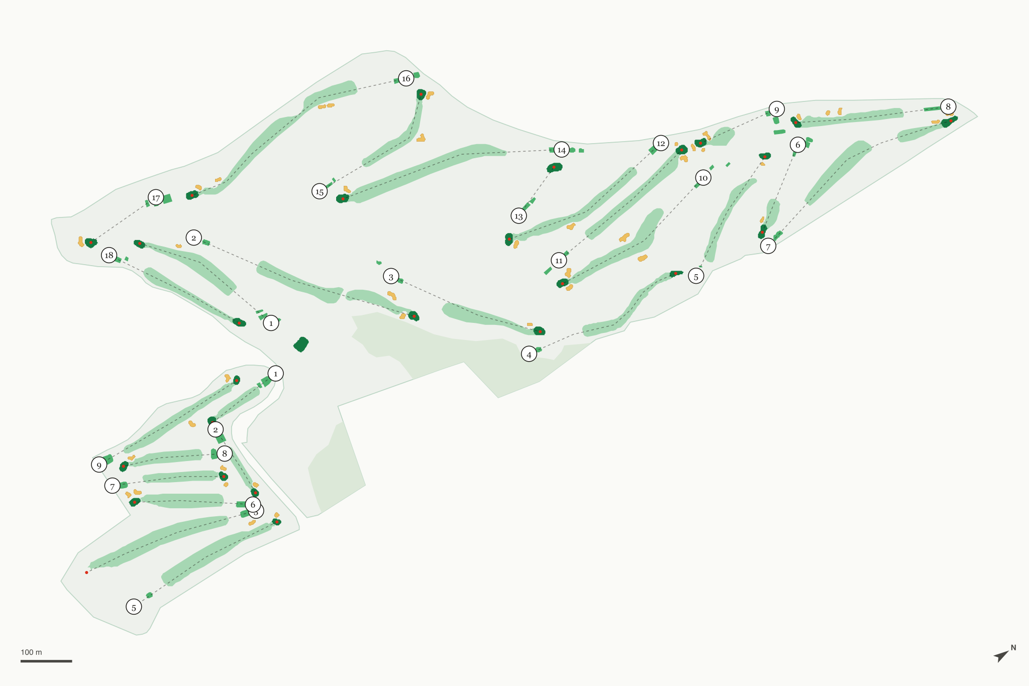Map of Balboa Park Golf Course