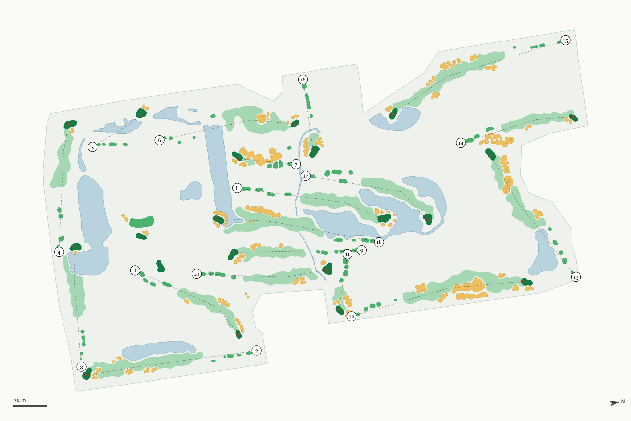 Map of Apple Mountain