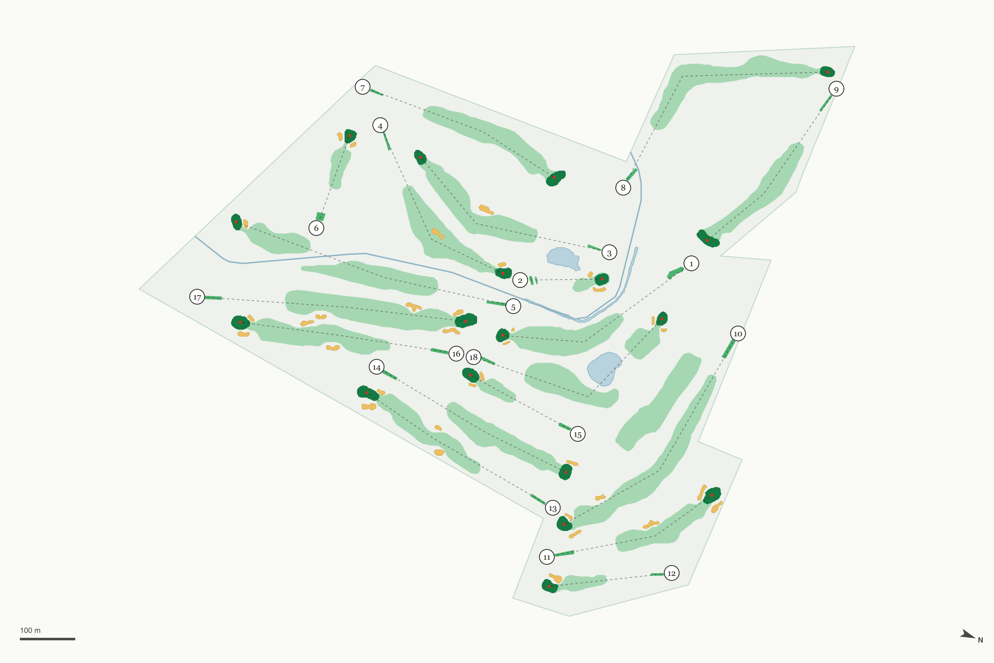 Map of Shield Crest Golf Course