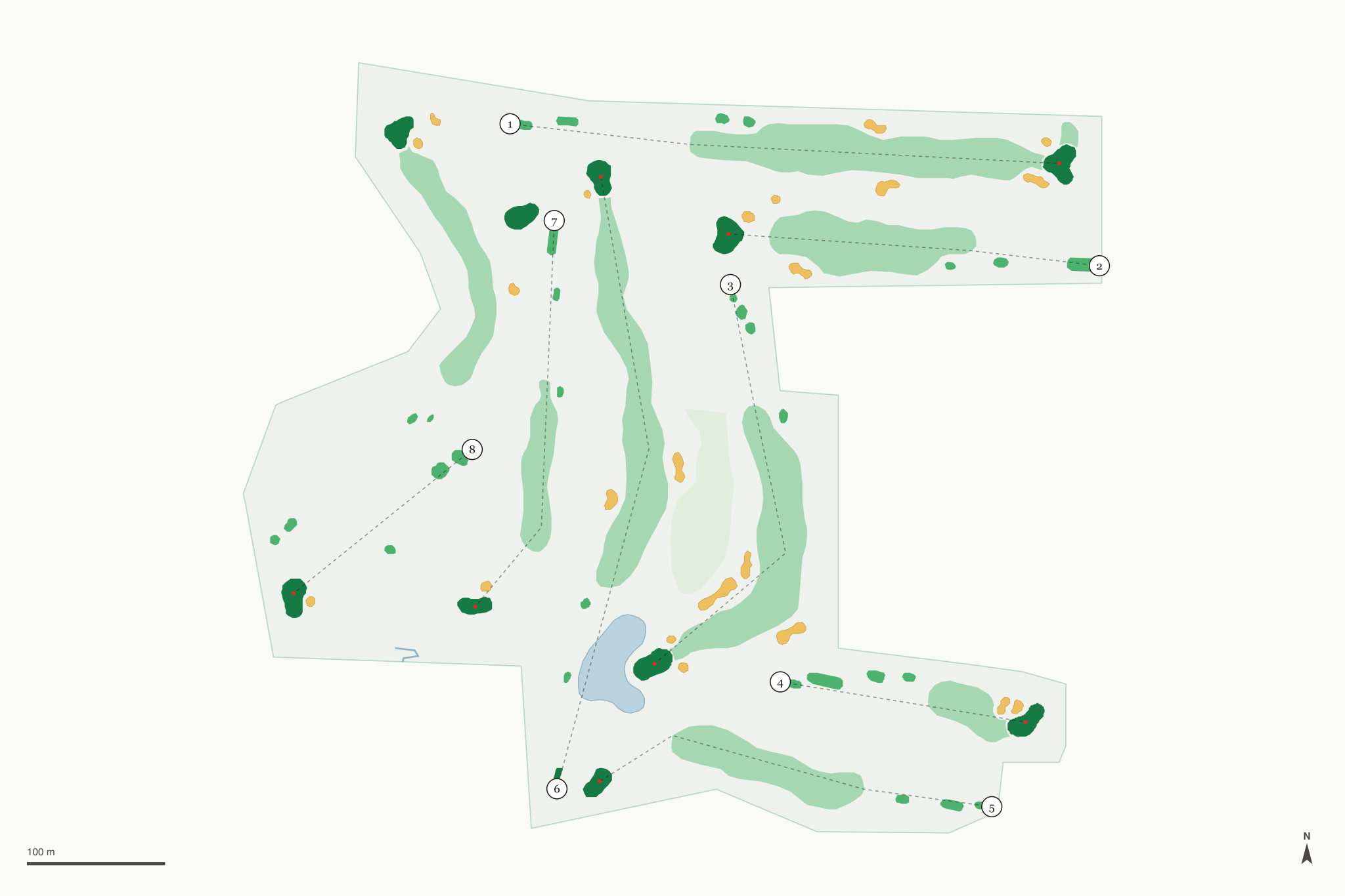 Map of Northport Creek Golf Course