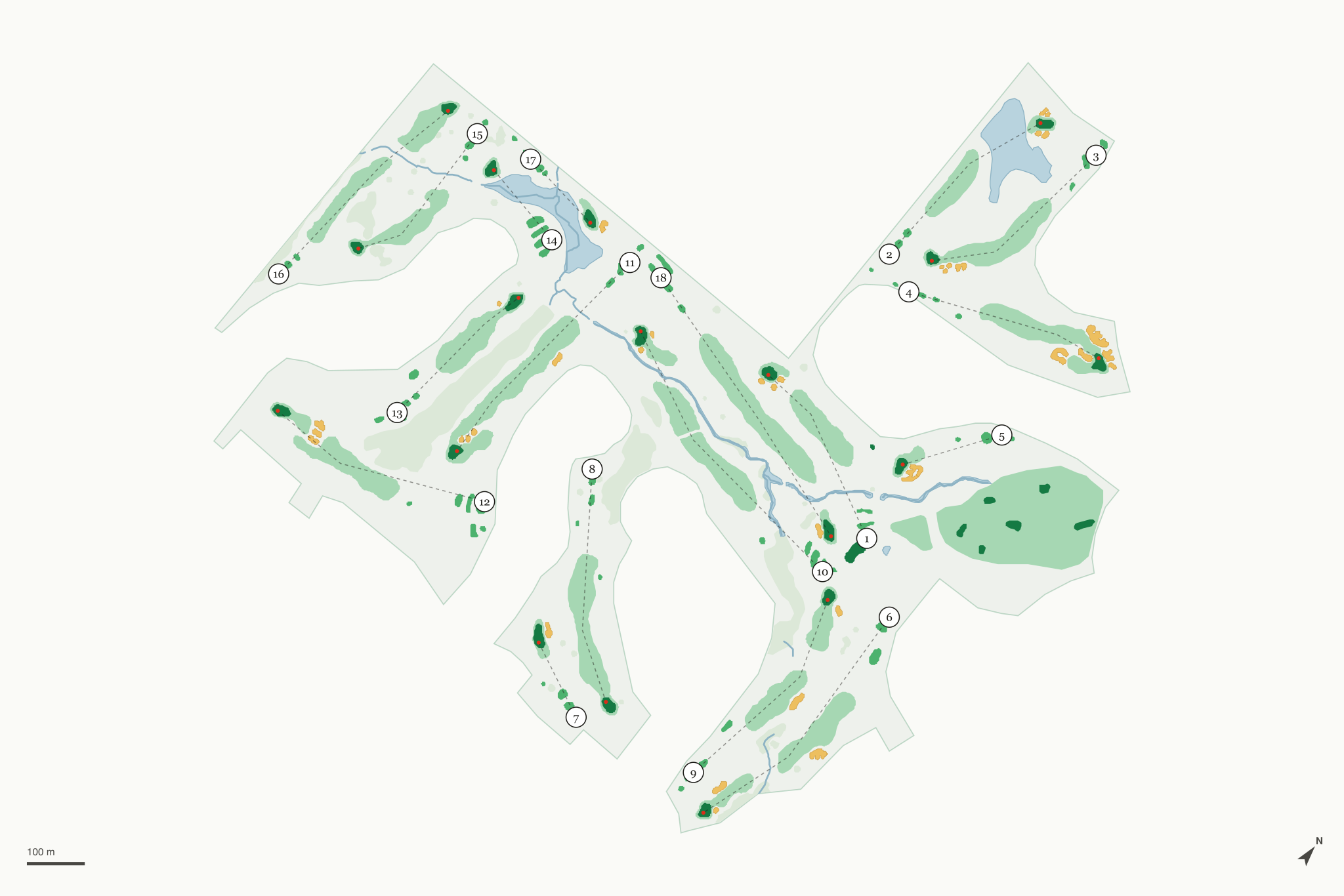 Map of The Legacy Golf Club