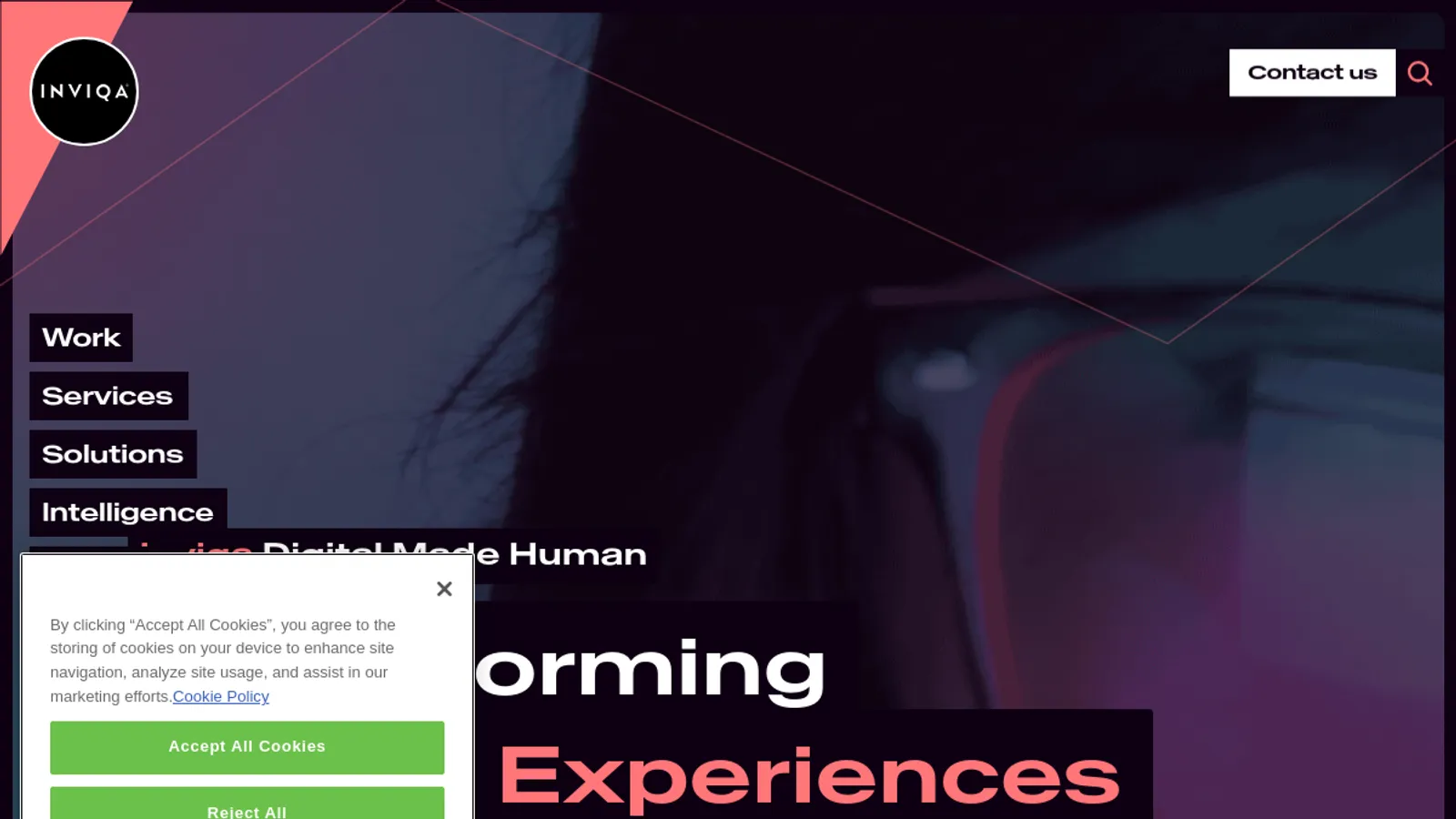 Screenshot of the Inviqa - Havas Group homepage