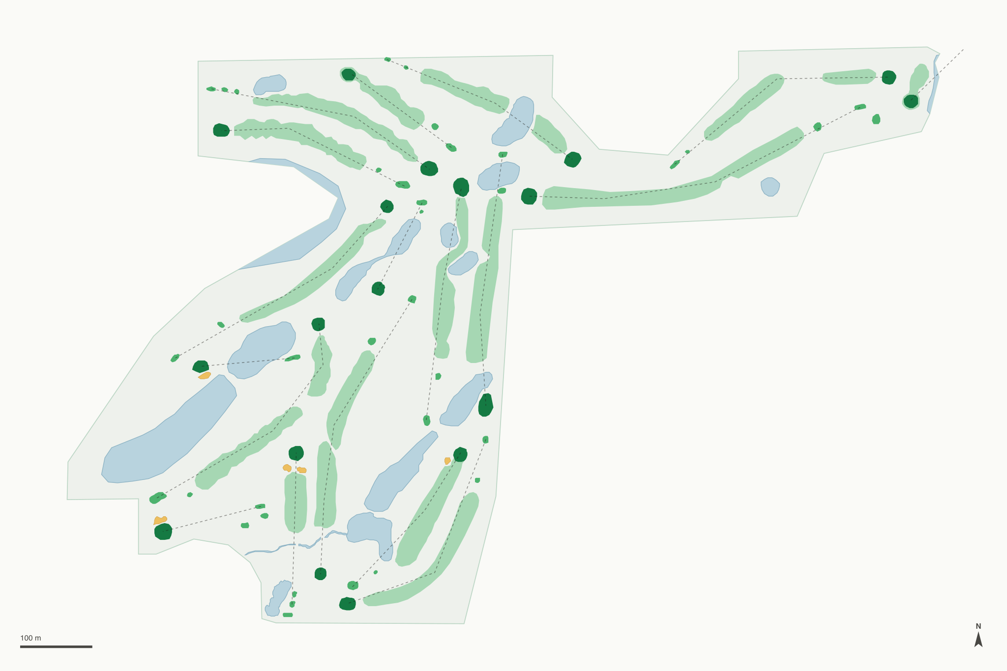 Map of Bruce Hills Golf Course
