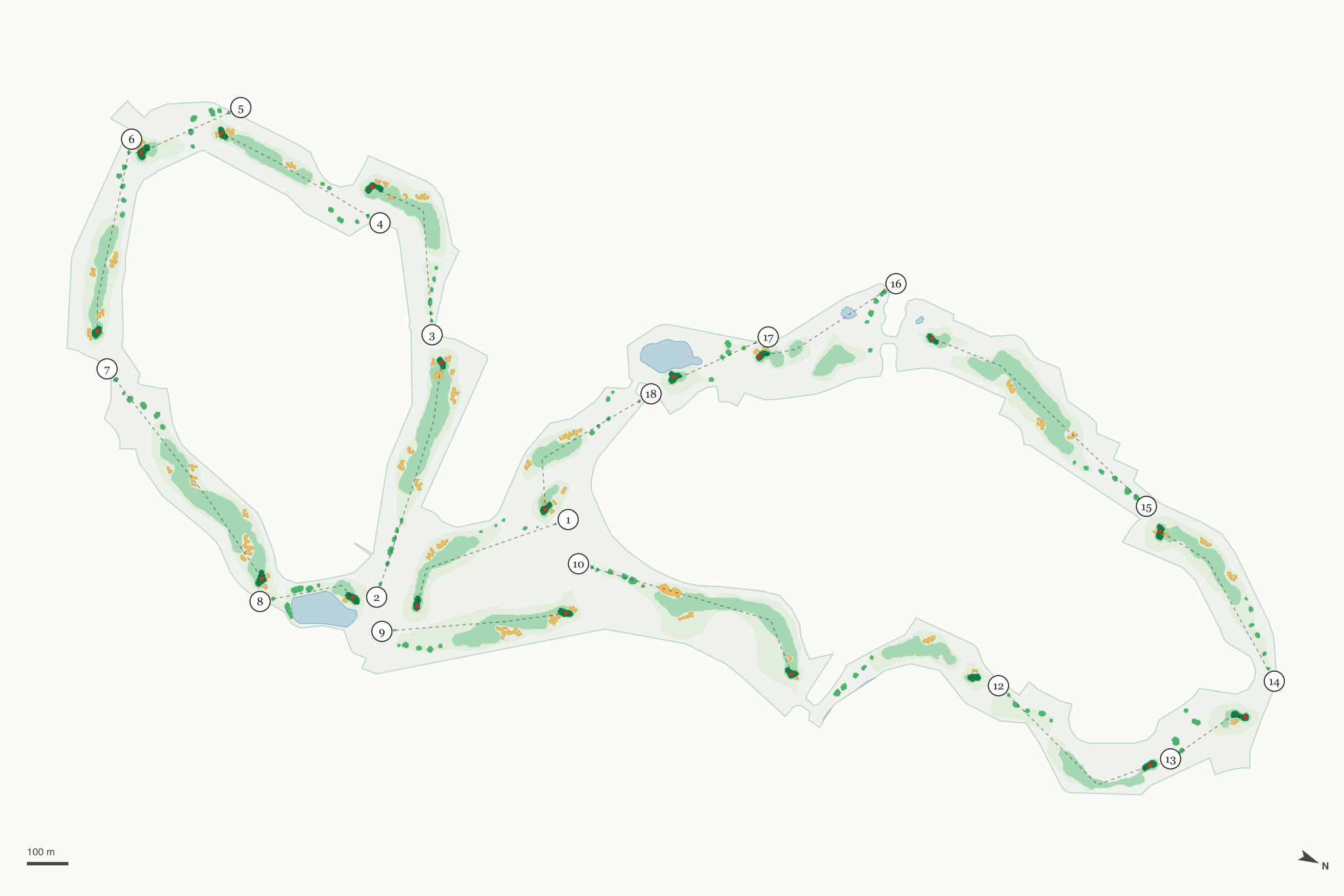 Map of Antler Creek Golf Course