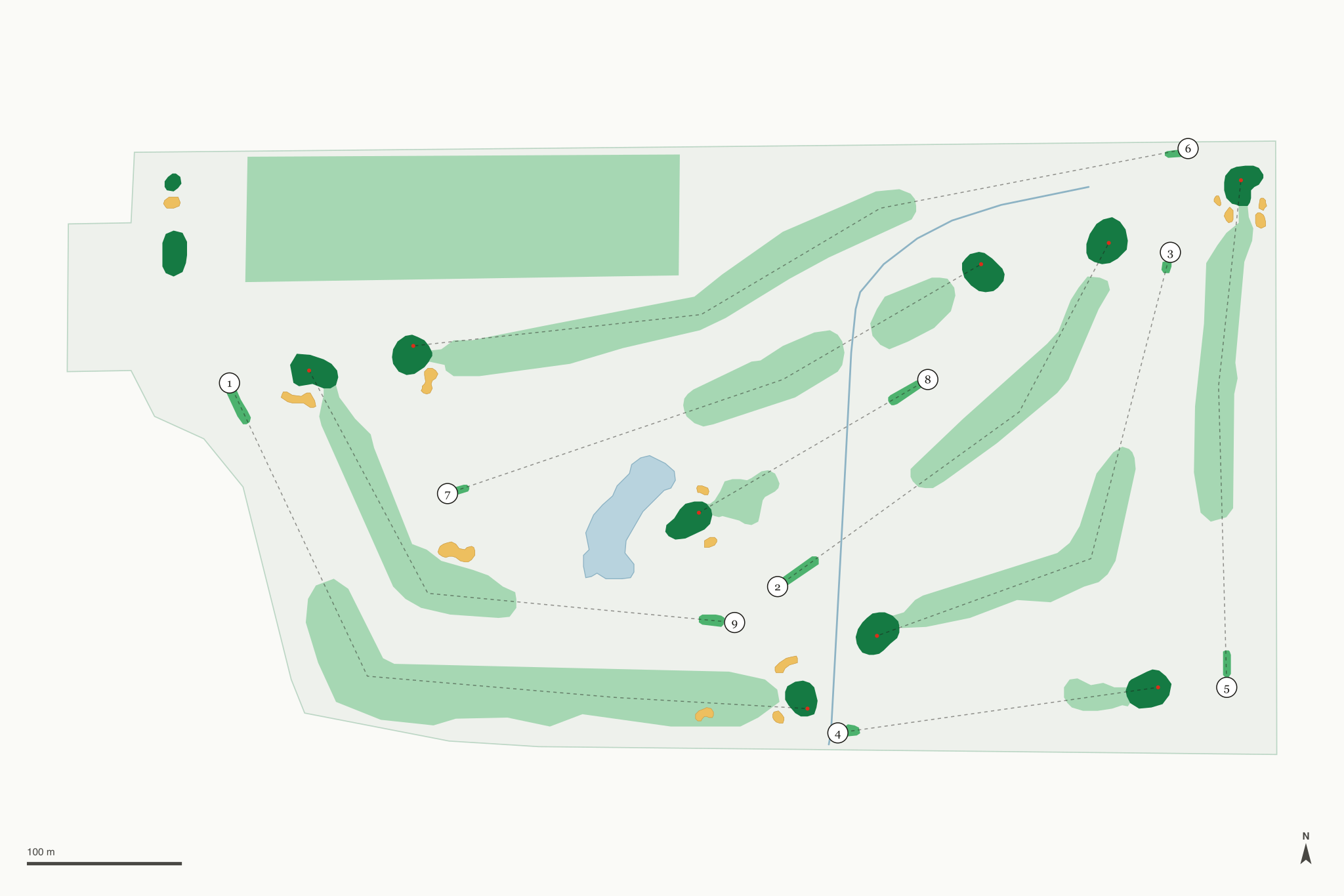Map of Mountain Vista Greens Golf