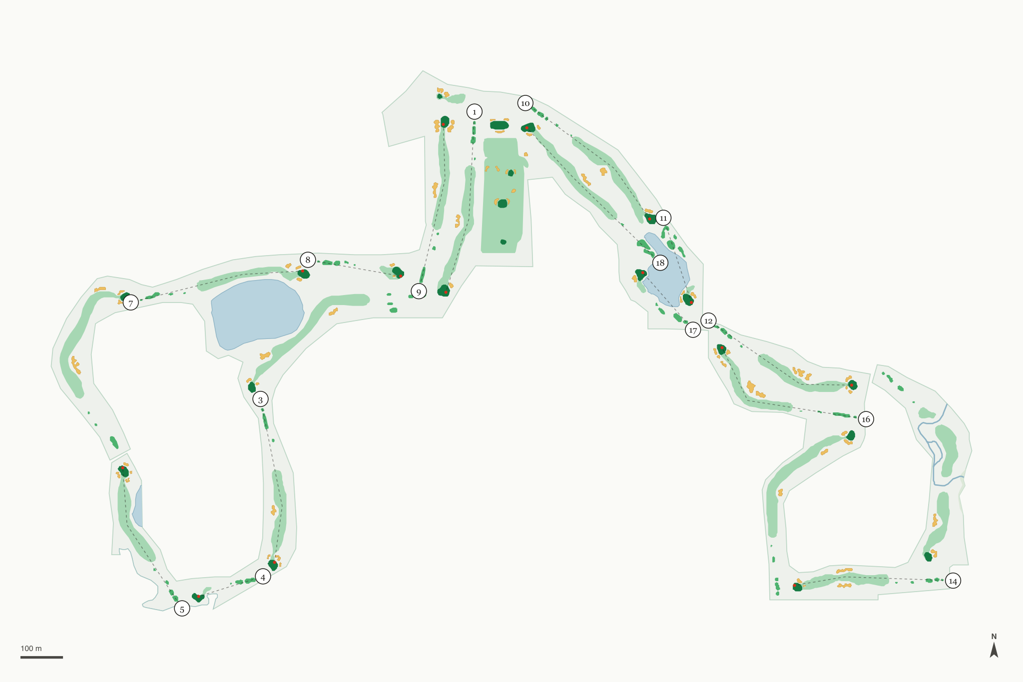 Map of The Grove Country Club