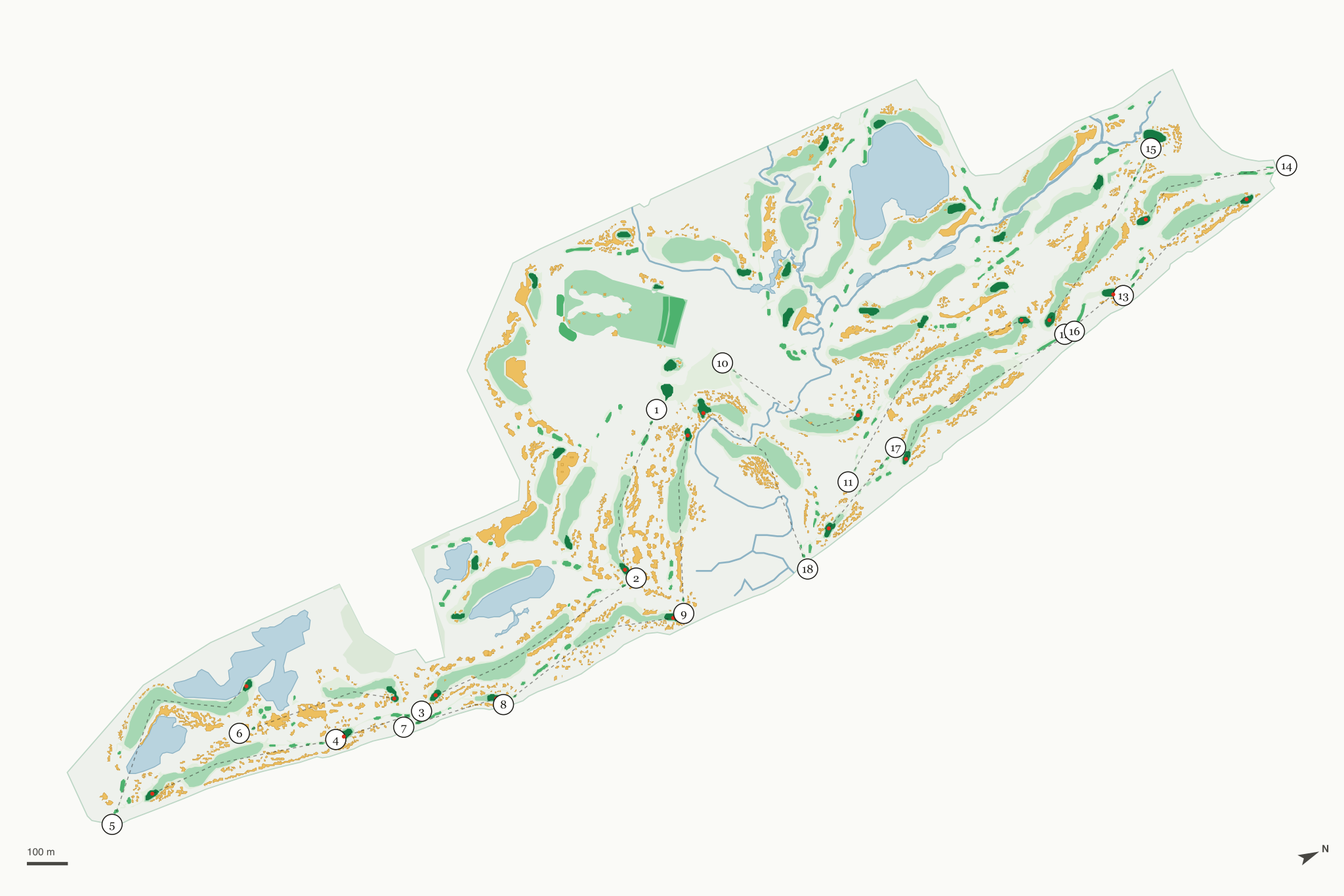Map of Whistling Straits Golf Course