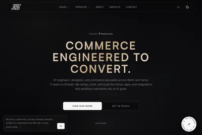 Screenshot of the 27Street GmbH homepage