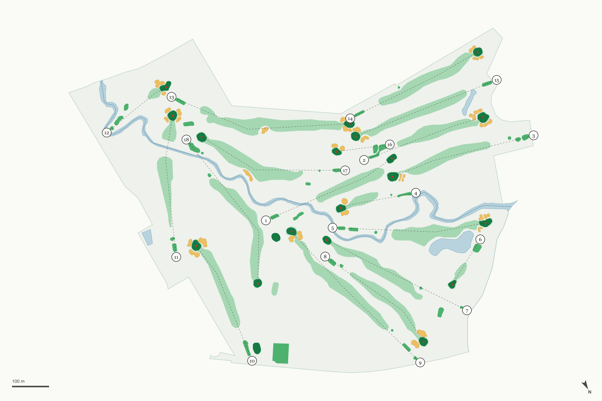 Map of Eau Claire Golf & Country Club
