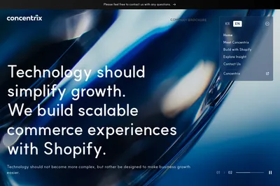 Screenshot of the Concentrix Services Korea Limited homepage