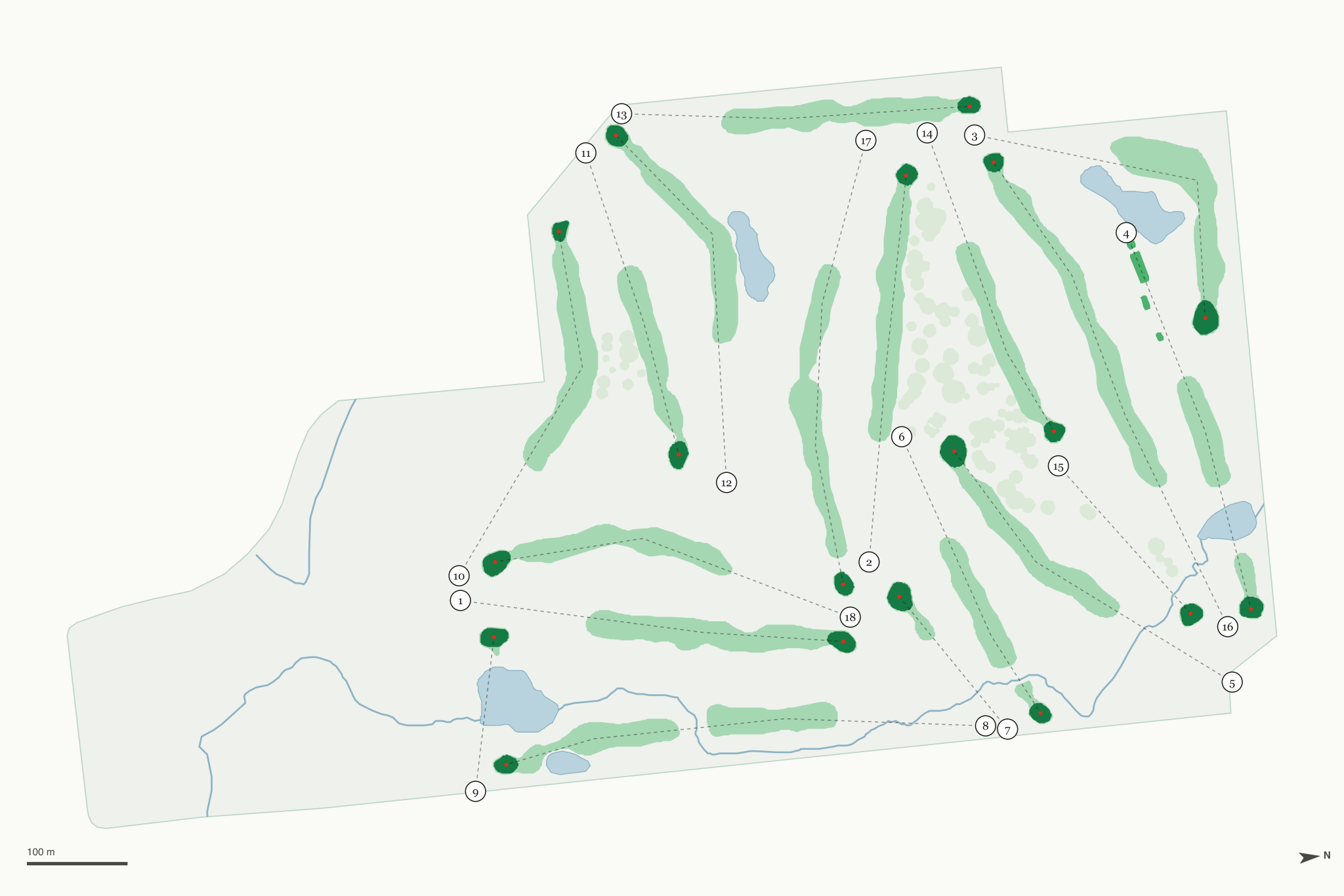 Map of Inverness Golf Club