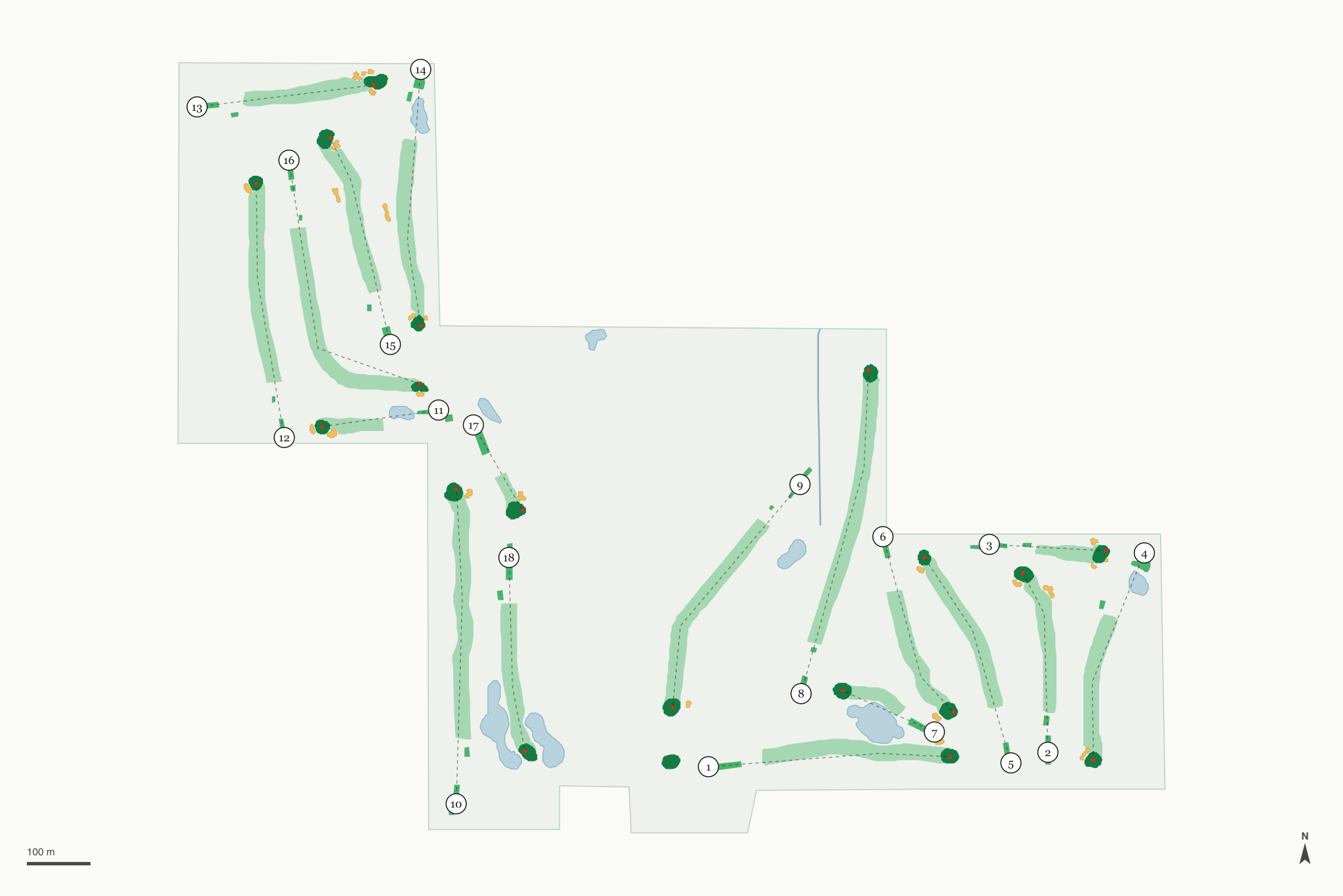 Map of Eldorado Golf Course