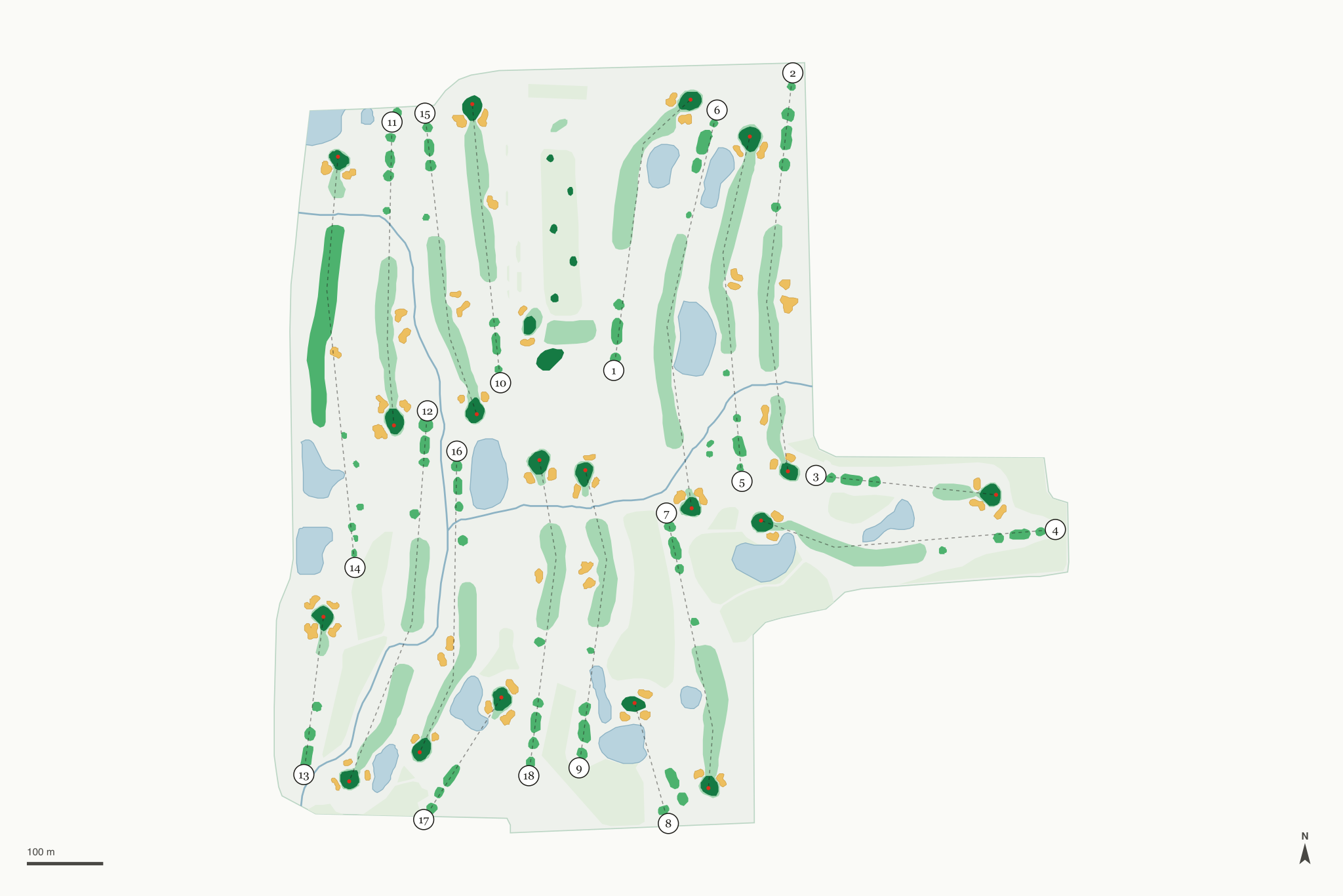 Map of Golf Club of Indiana