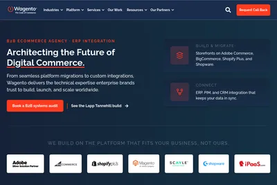 Screenshot of the Wagento Creative LLC homepage