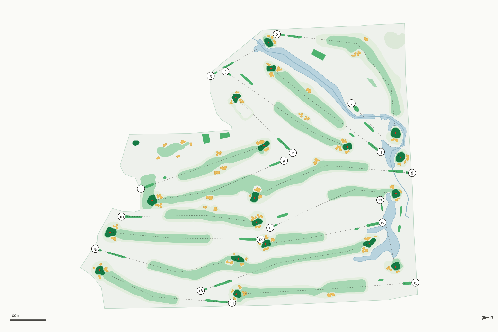 Map of Eugene Country Club