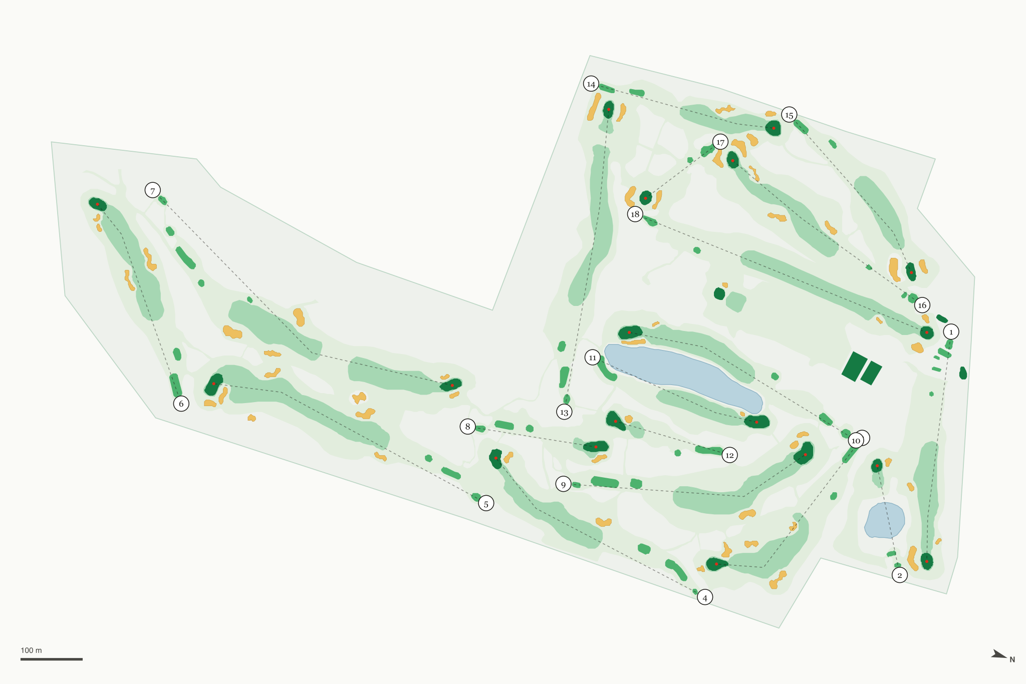 Map of Harrison Hills Golf Club