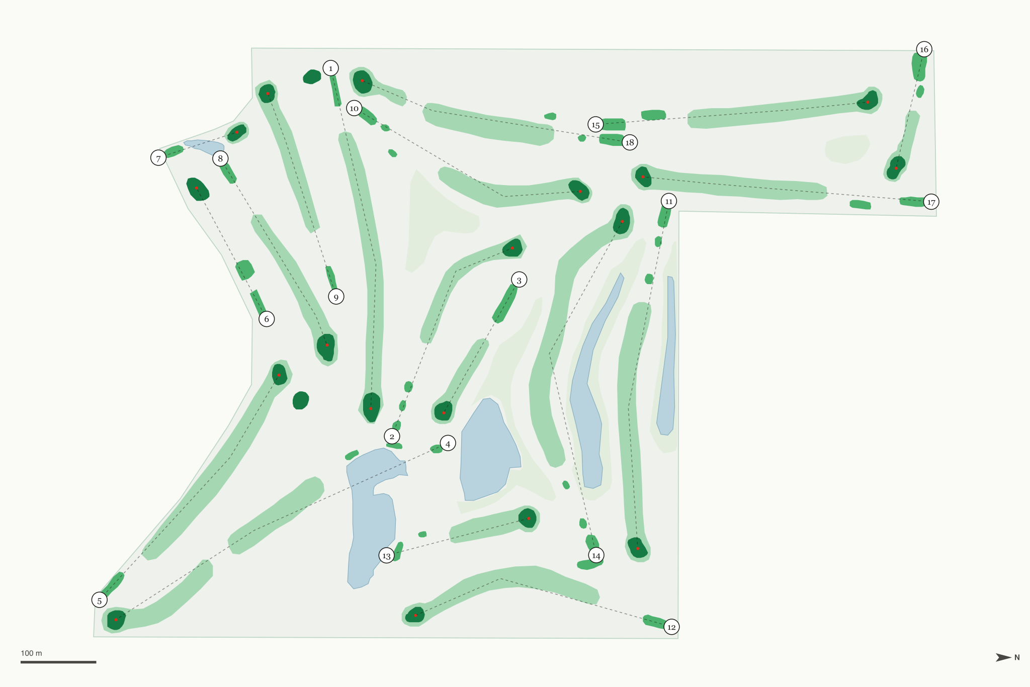 Map of Carroll Municipal Golf Course