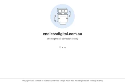 Screenshot of the Endless Digital homepage