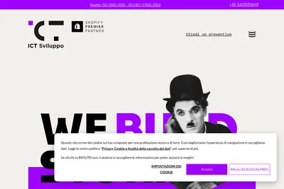 Screenshot of the ICT Sviluppo Srl homepage