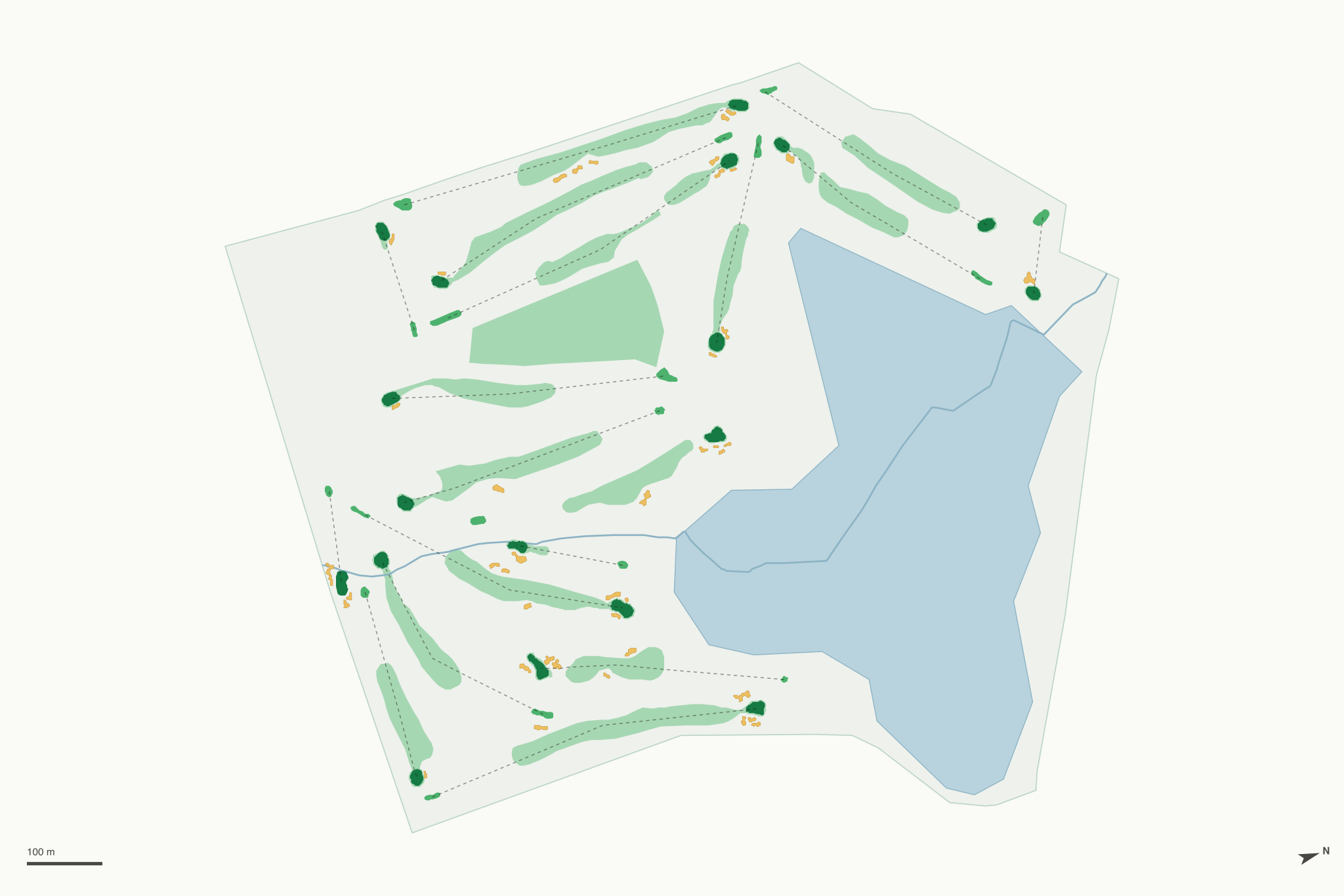 Map of Lone Tree Golf Course