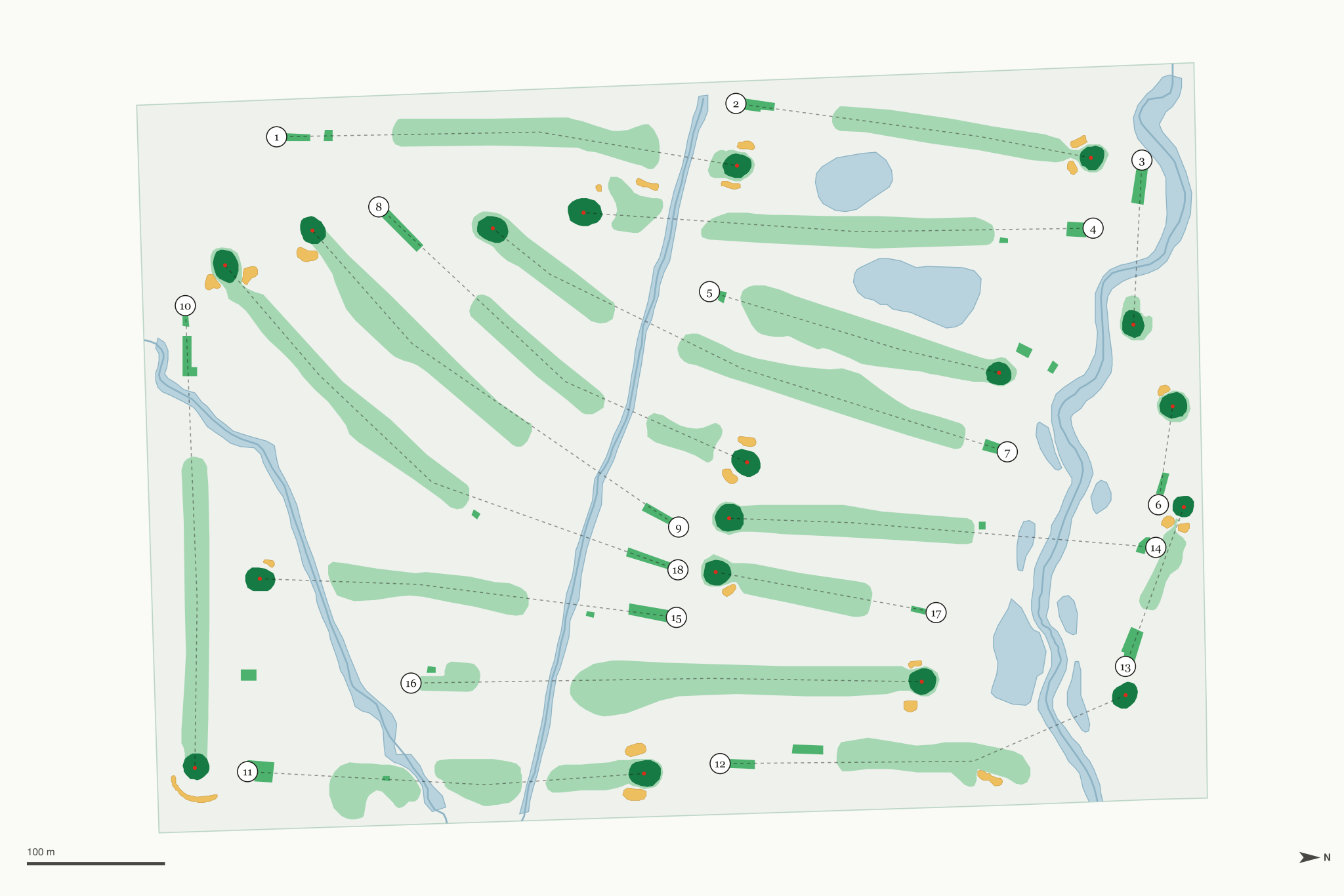 Map of Idyl Wyld Golf Course