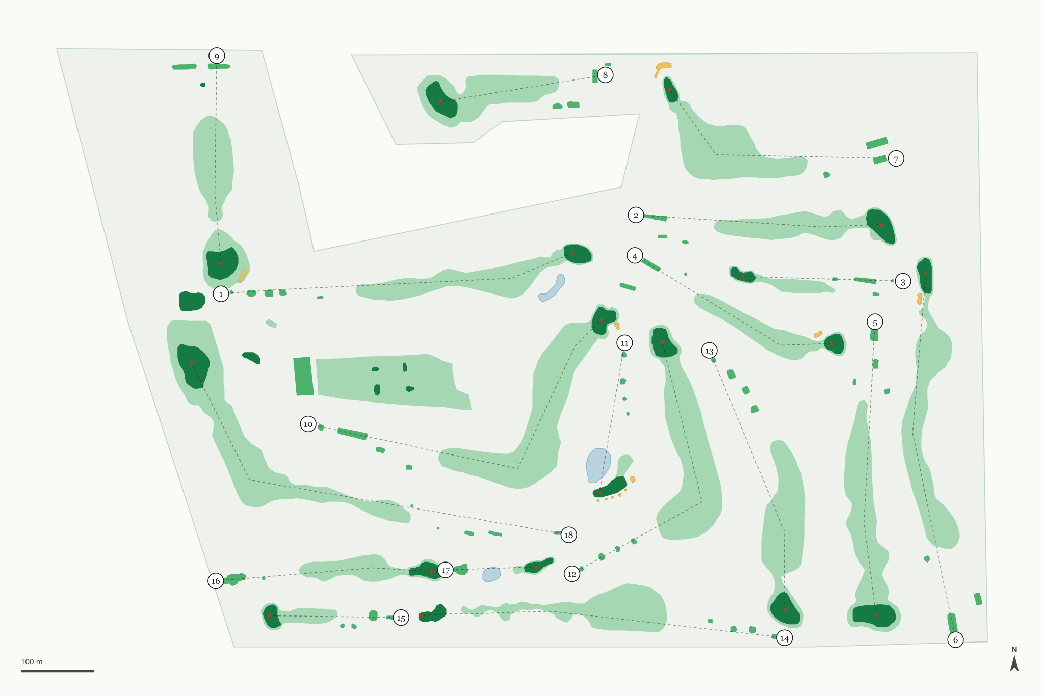 Map of Eagle's Landing Golf Club