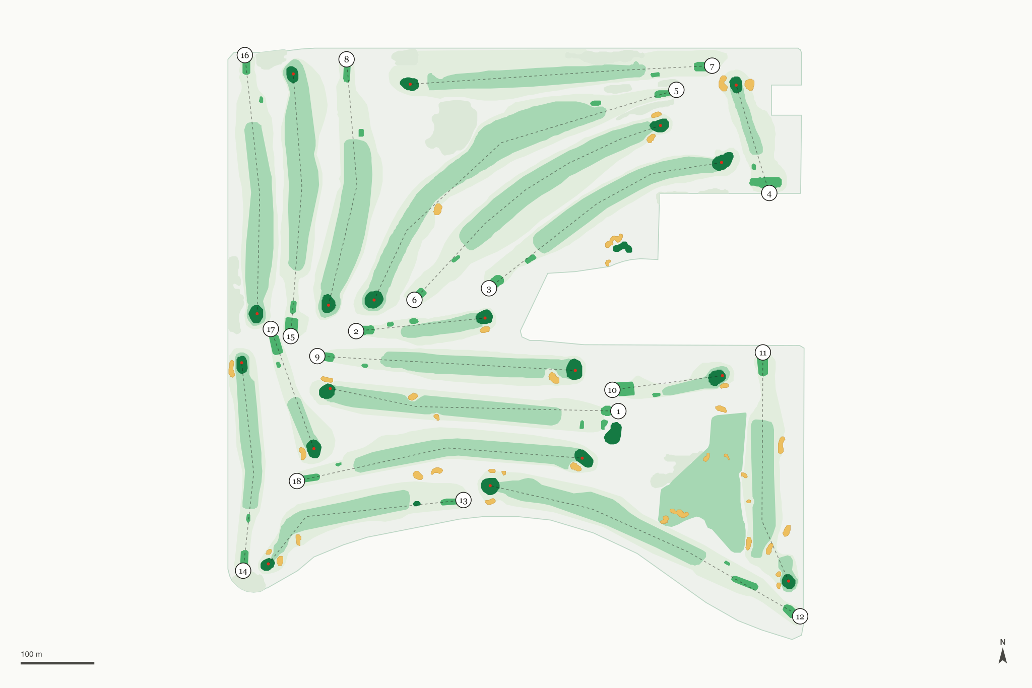 Map of Willis Case Golf Course