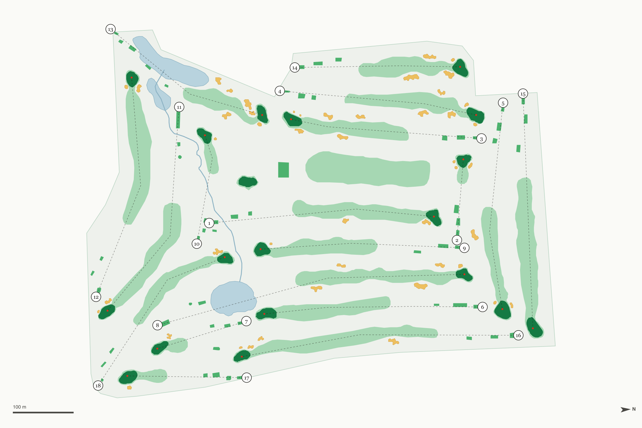 Map of Star Valley View Golf Course
