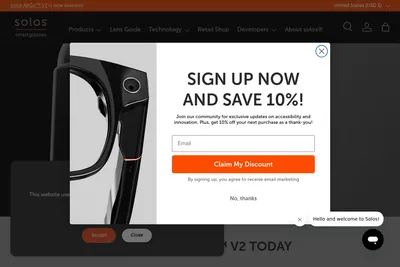 Screenshot of the Nirissio homepage