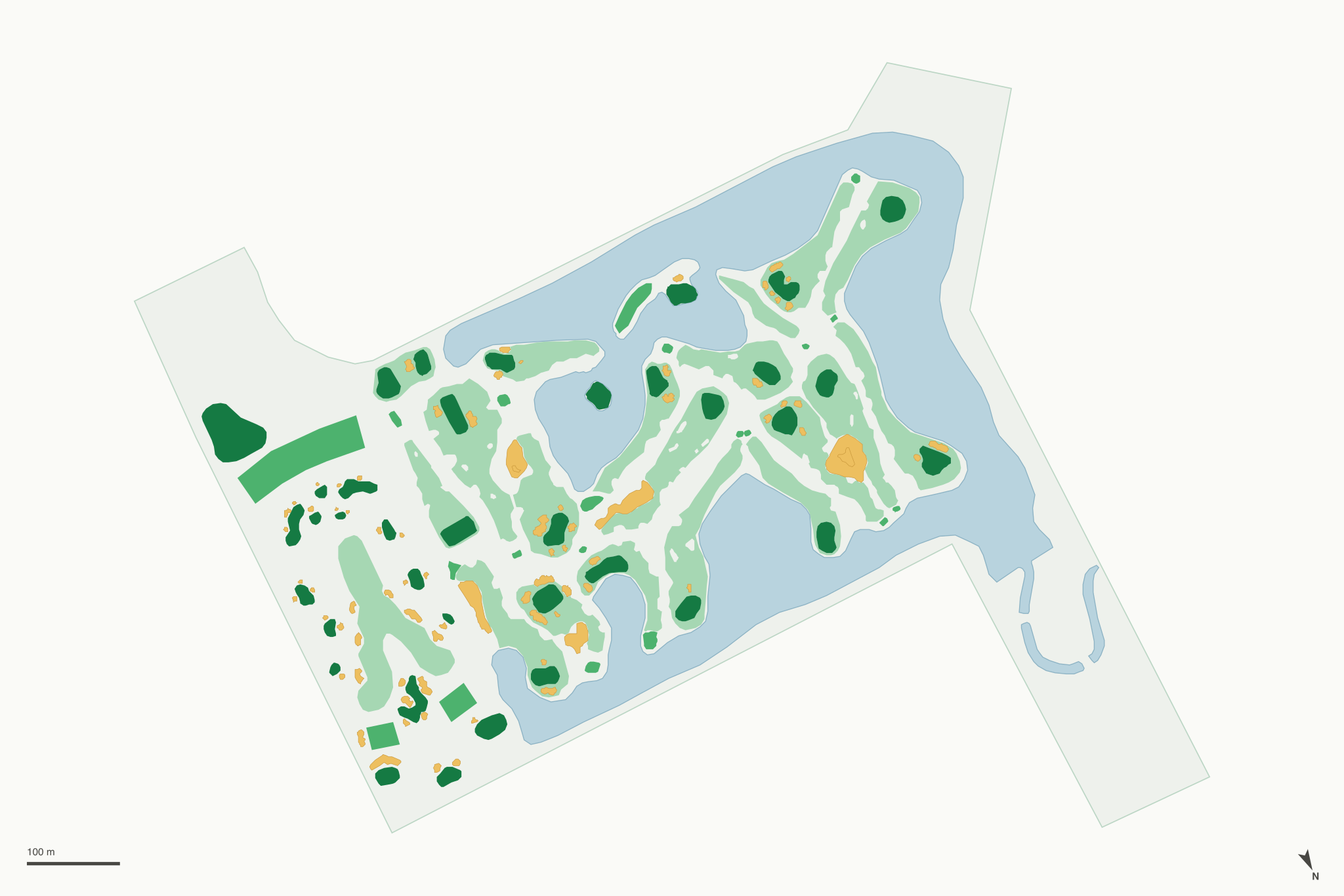 Map of The Nest Par 3 Golf Course