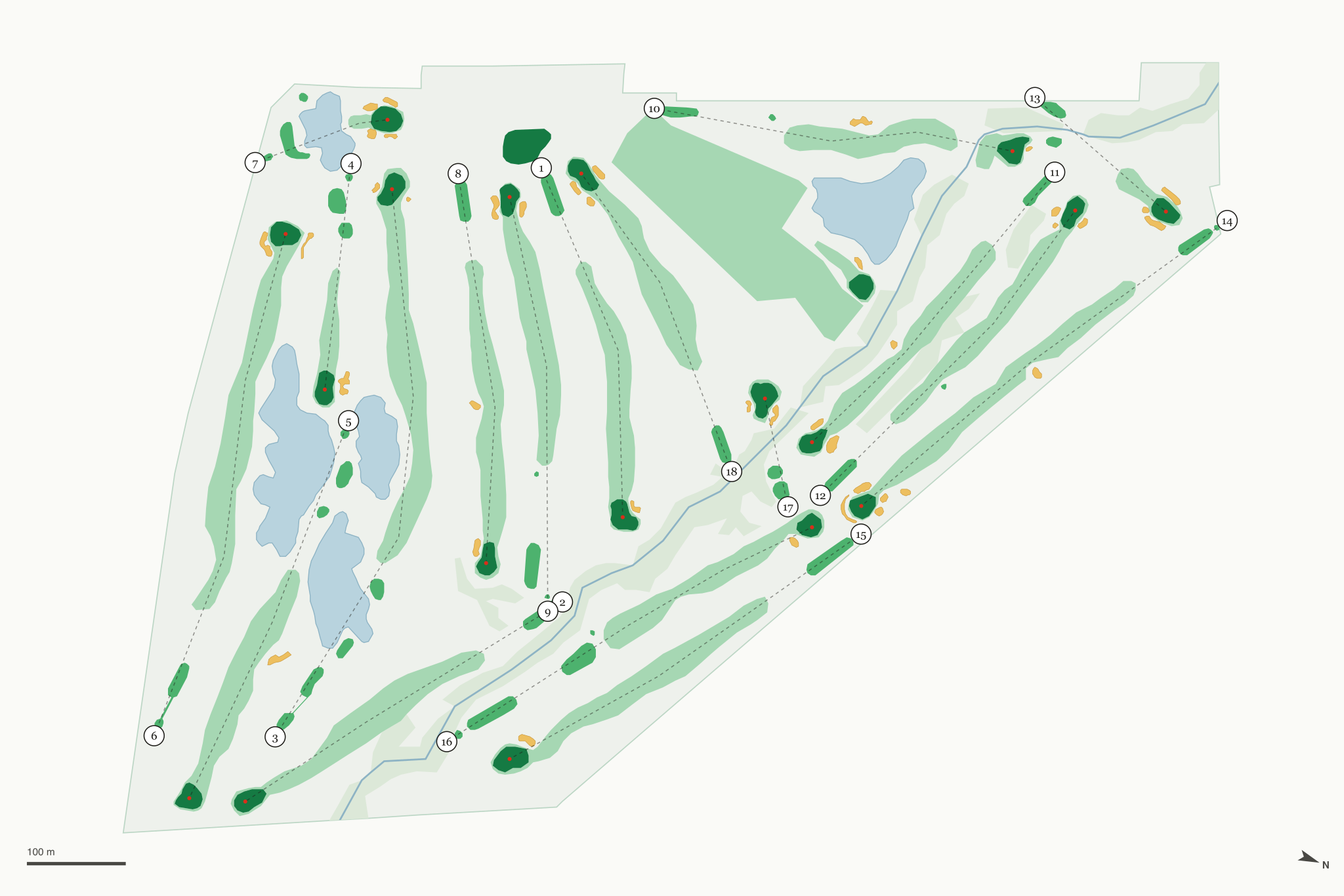 Map of Diablo Creek Golf Course