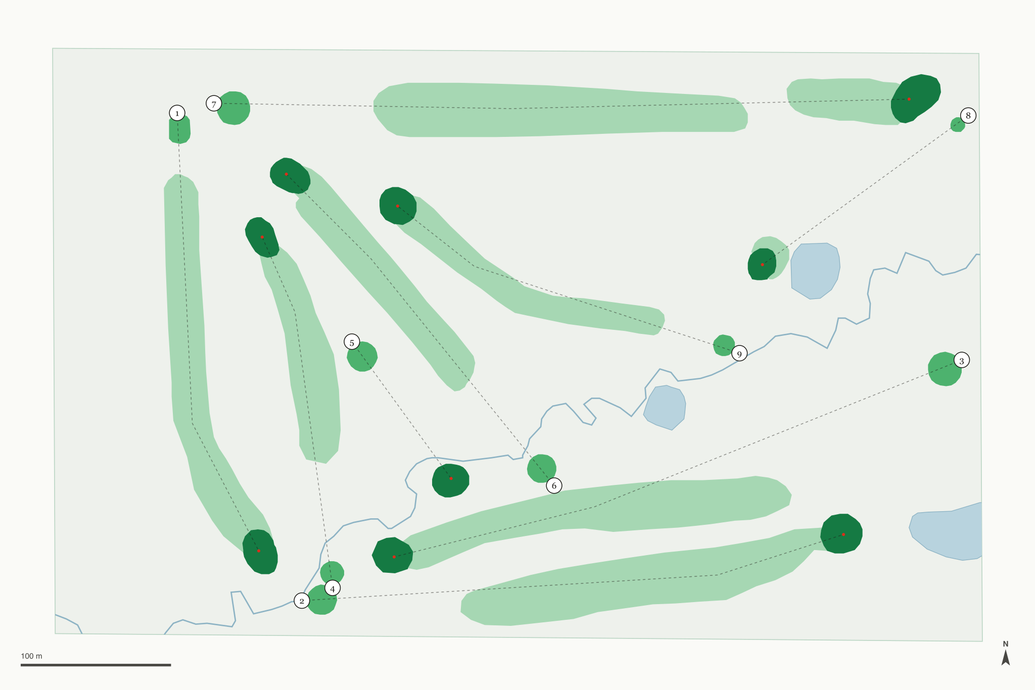 Map of Willow Creek Municipal Golf