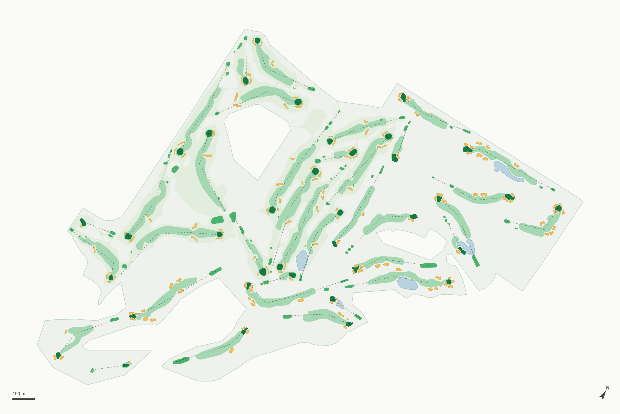 Map of The Golf Courses of Lawsonia
