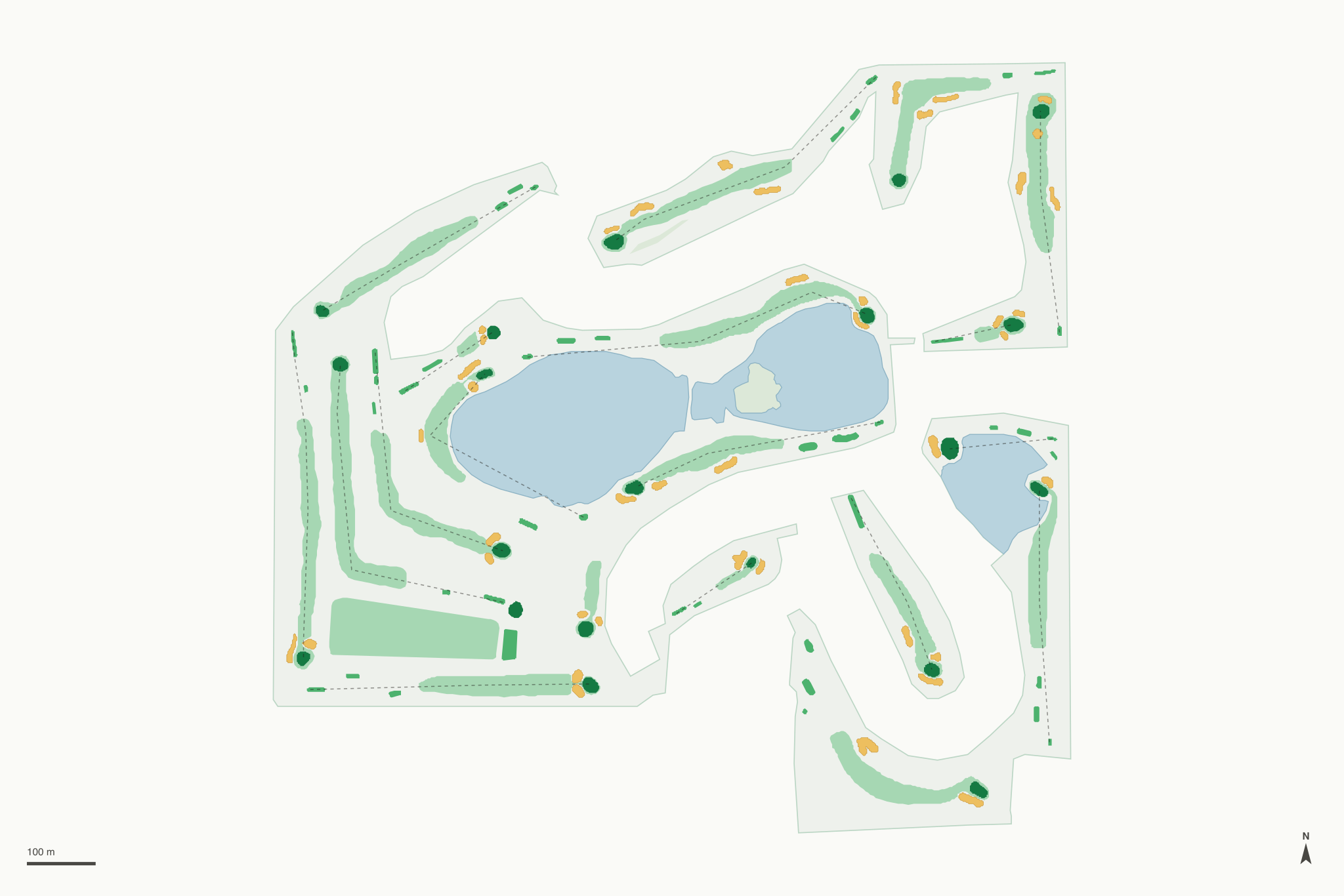Map of Green Valley Country Club