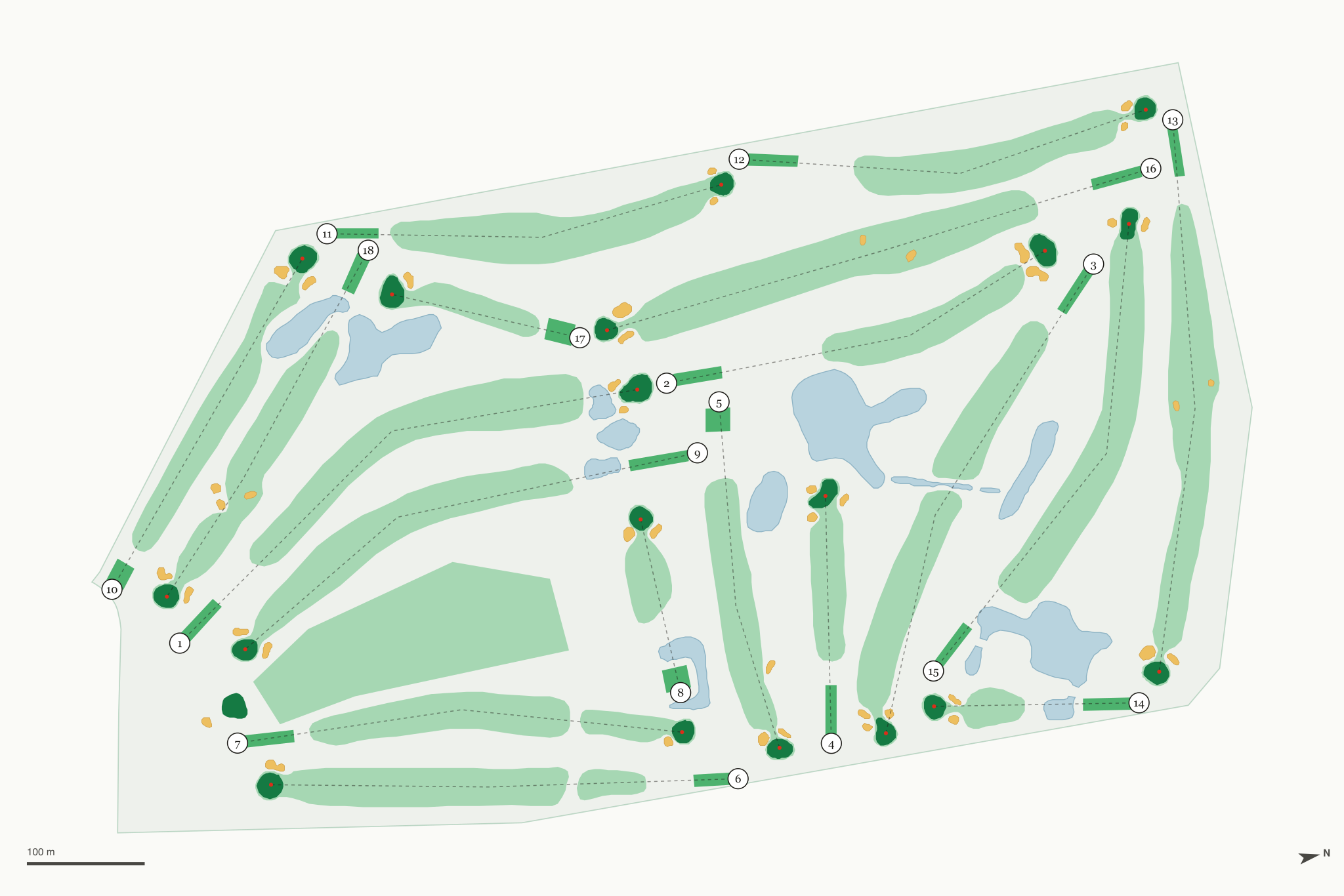Map of Rancho Del Rey Golf Club